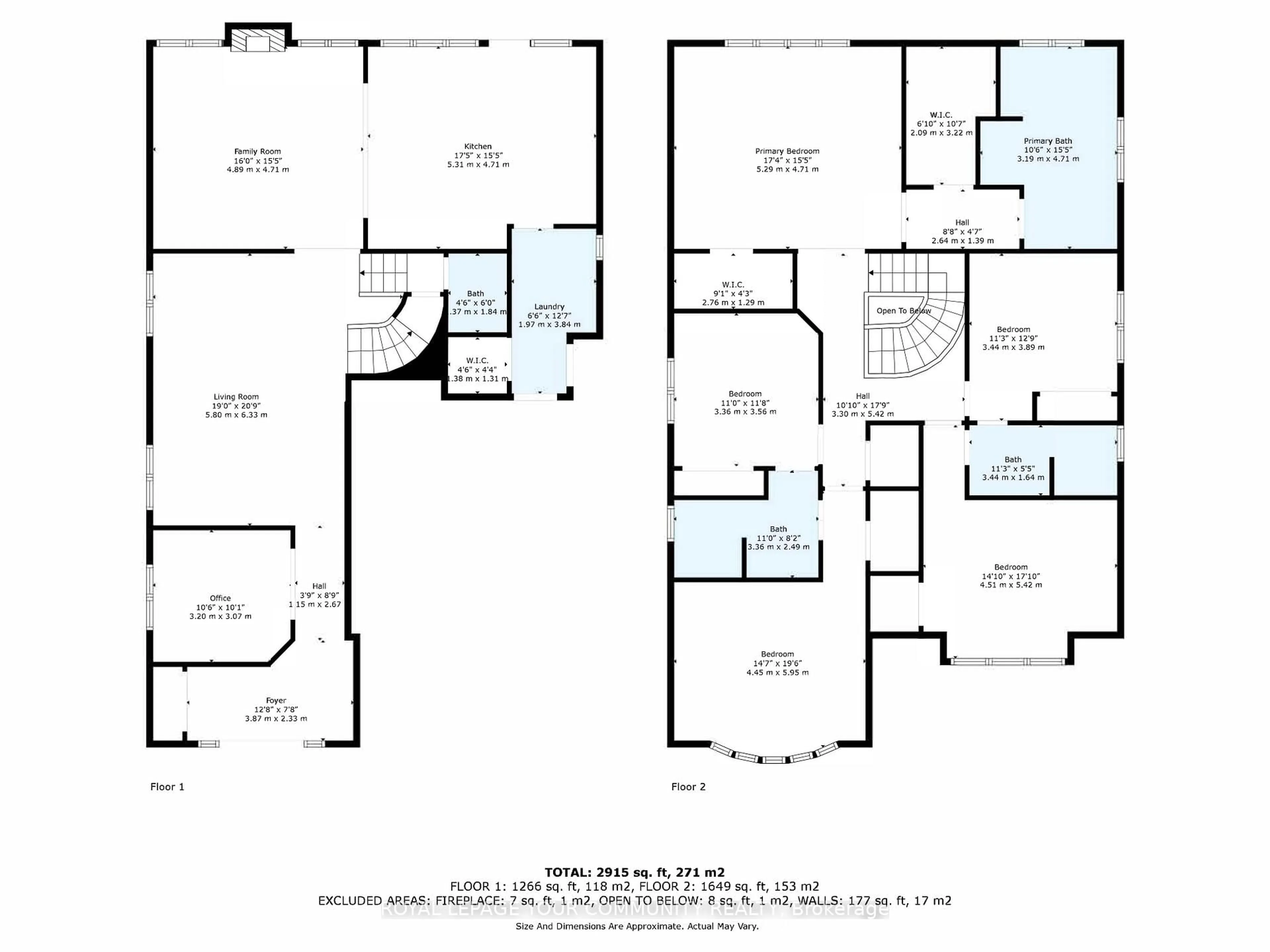 Floor plan for 23 Pelee Ave, Vaughan Ontario L4H 3Y2
