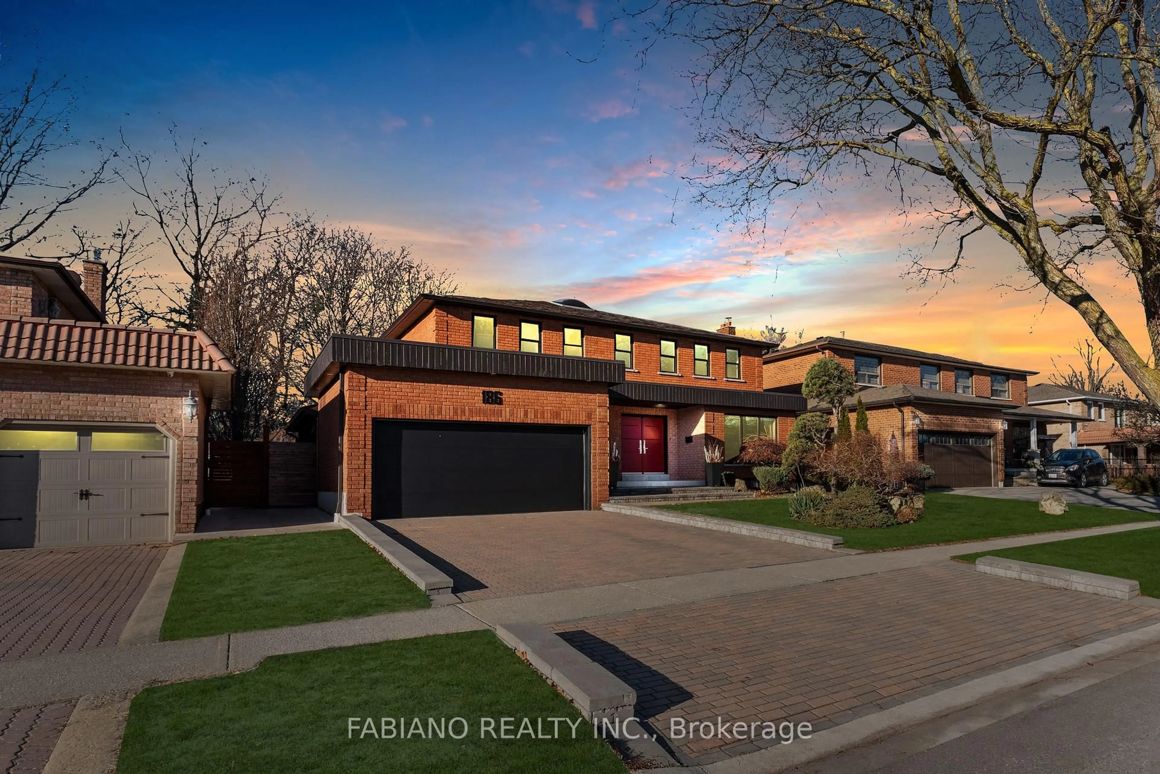 Home with brick exterior material, street for 186 Wigwoss Dr, Vaughan Ontario L4L 4H2