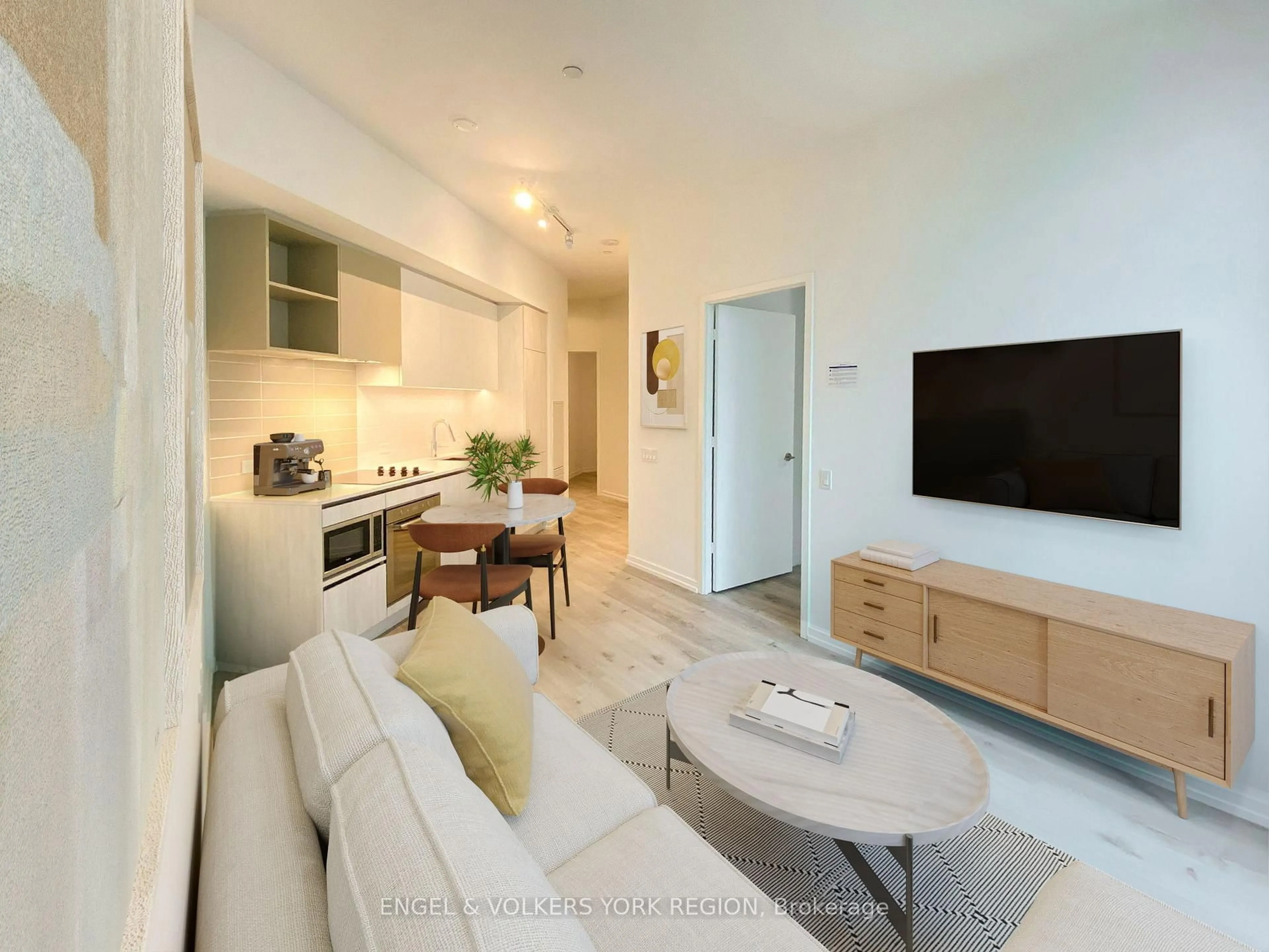 Living room with furniture, unknown for 1000 Portage Pkwy #206, Vaughan Ontario L4K 0L1