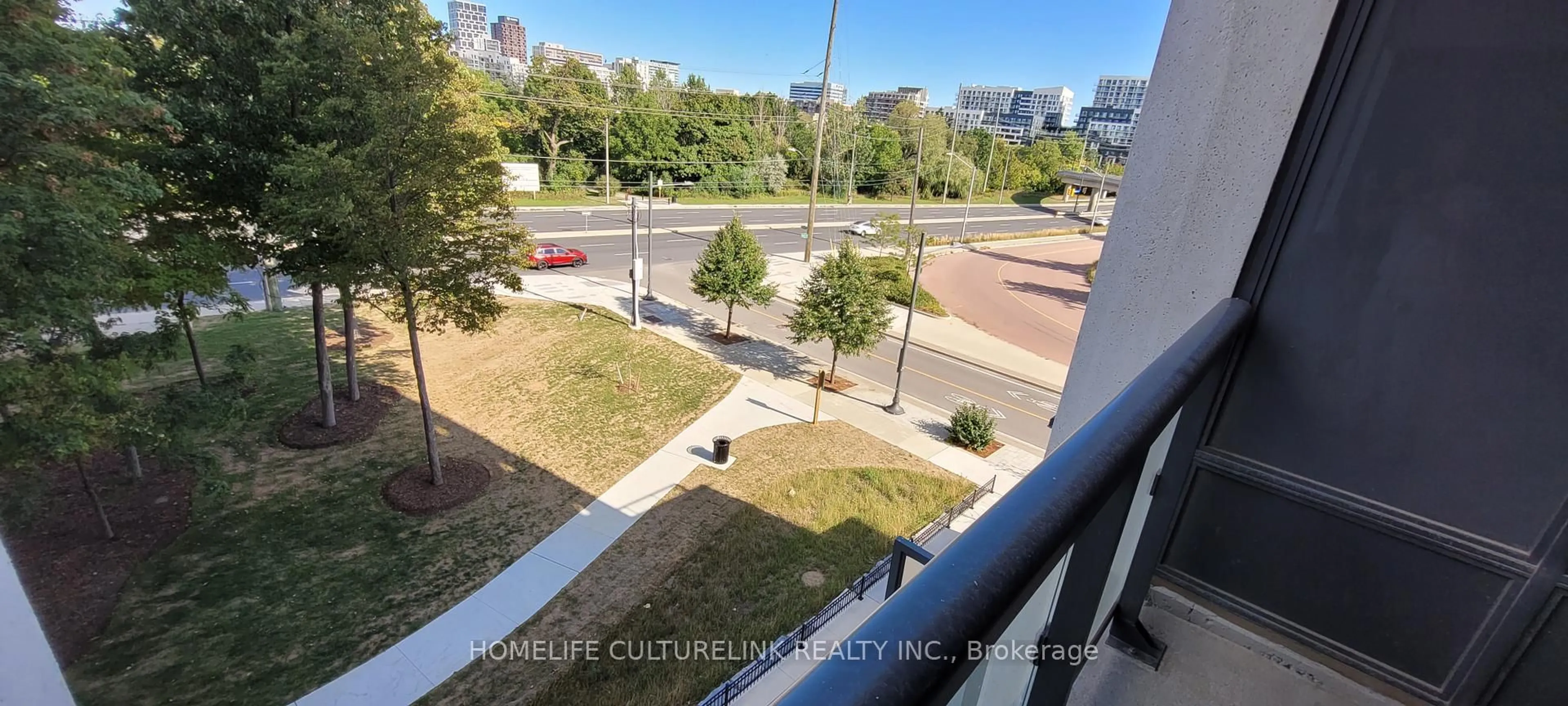 Balcony in the apartment, city buildings view from balcony for 8 CEDARLAND Dr #520, Markham Ontario L6G 0H4