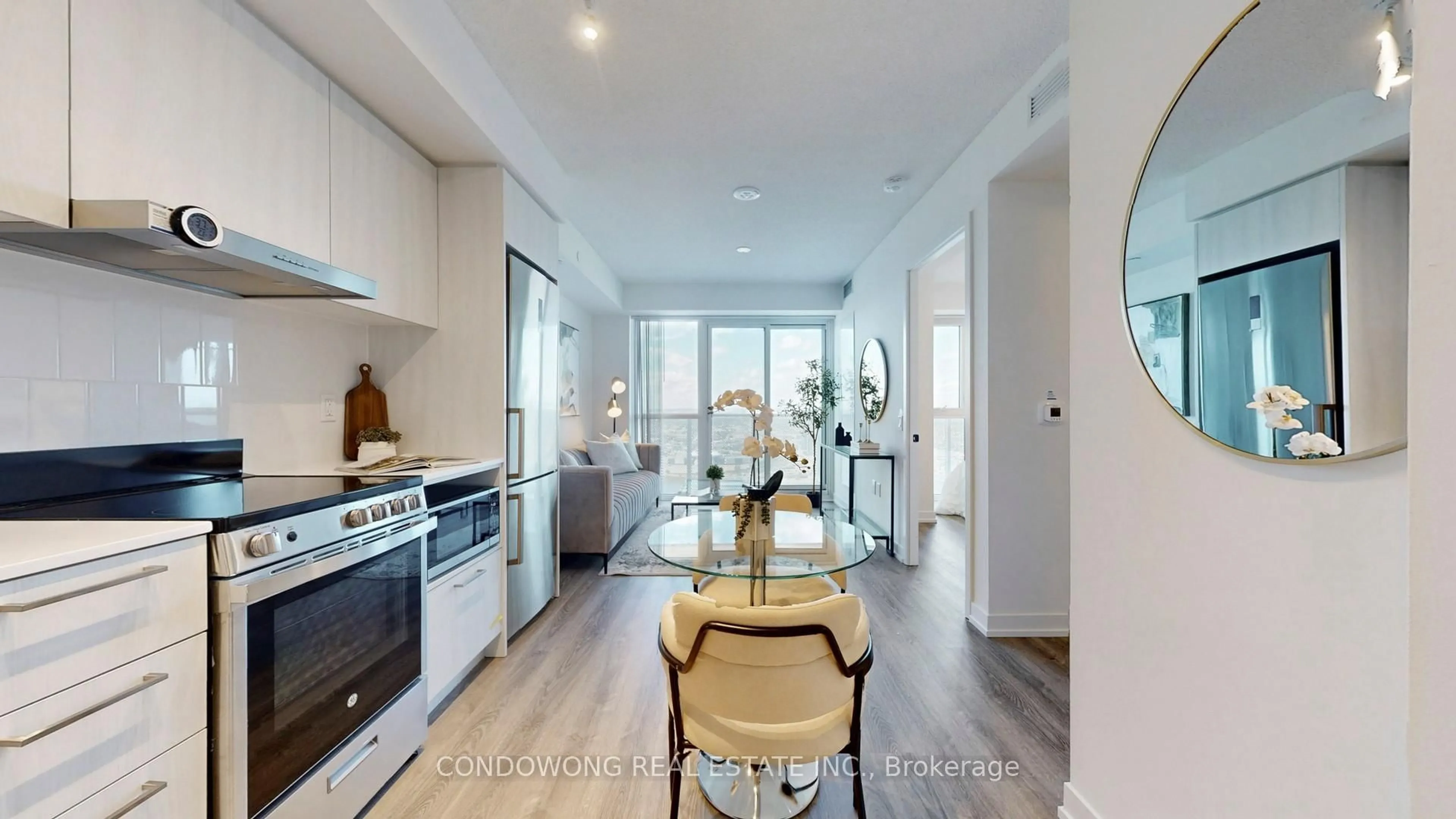 Open concept kitchen, unknown for 195 Commerce St #4008, Vaughan Ontario L4K 0P9