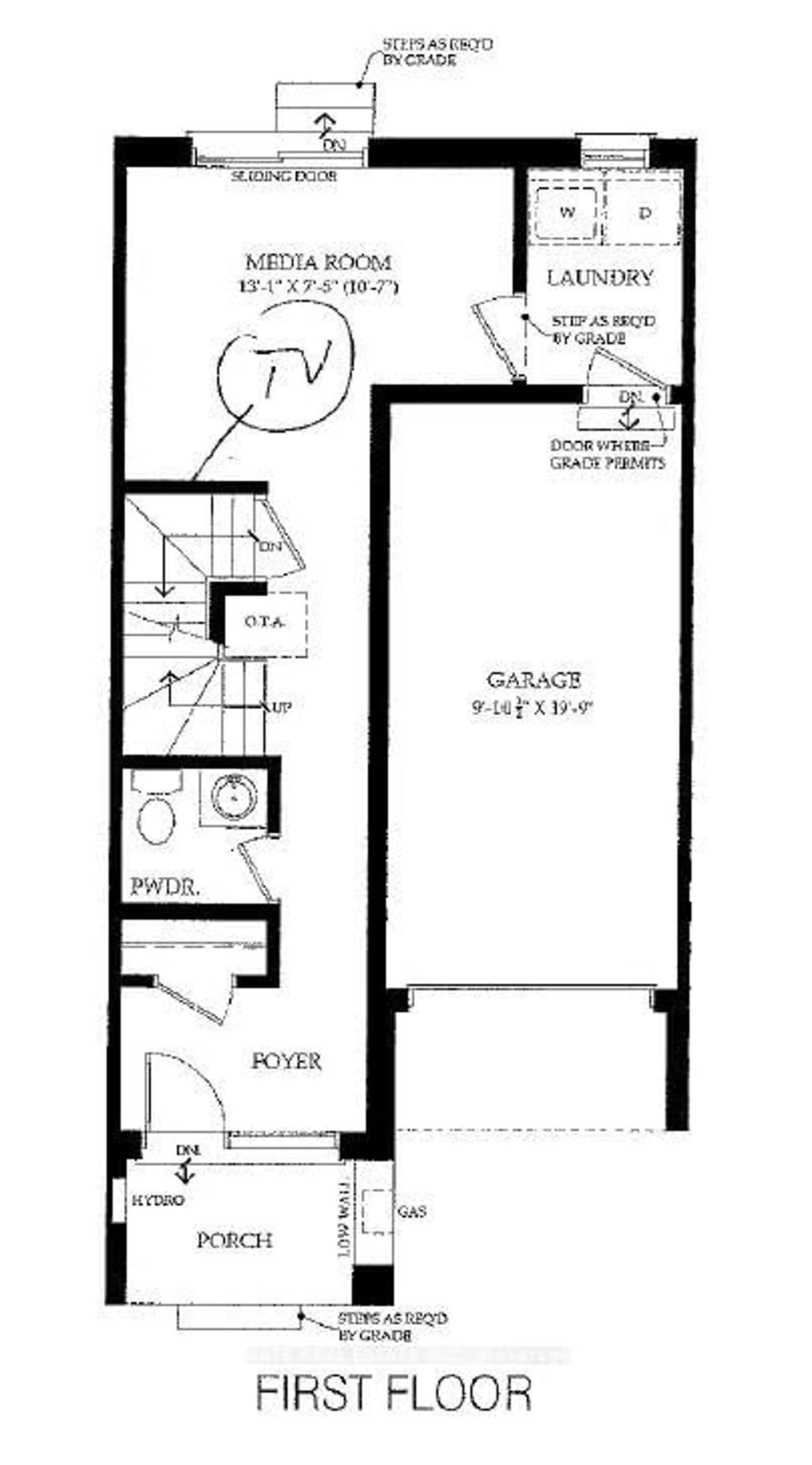 Floor plan for 27 Moneypenny Pl, Vaughan Ontario L4J 0K9