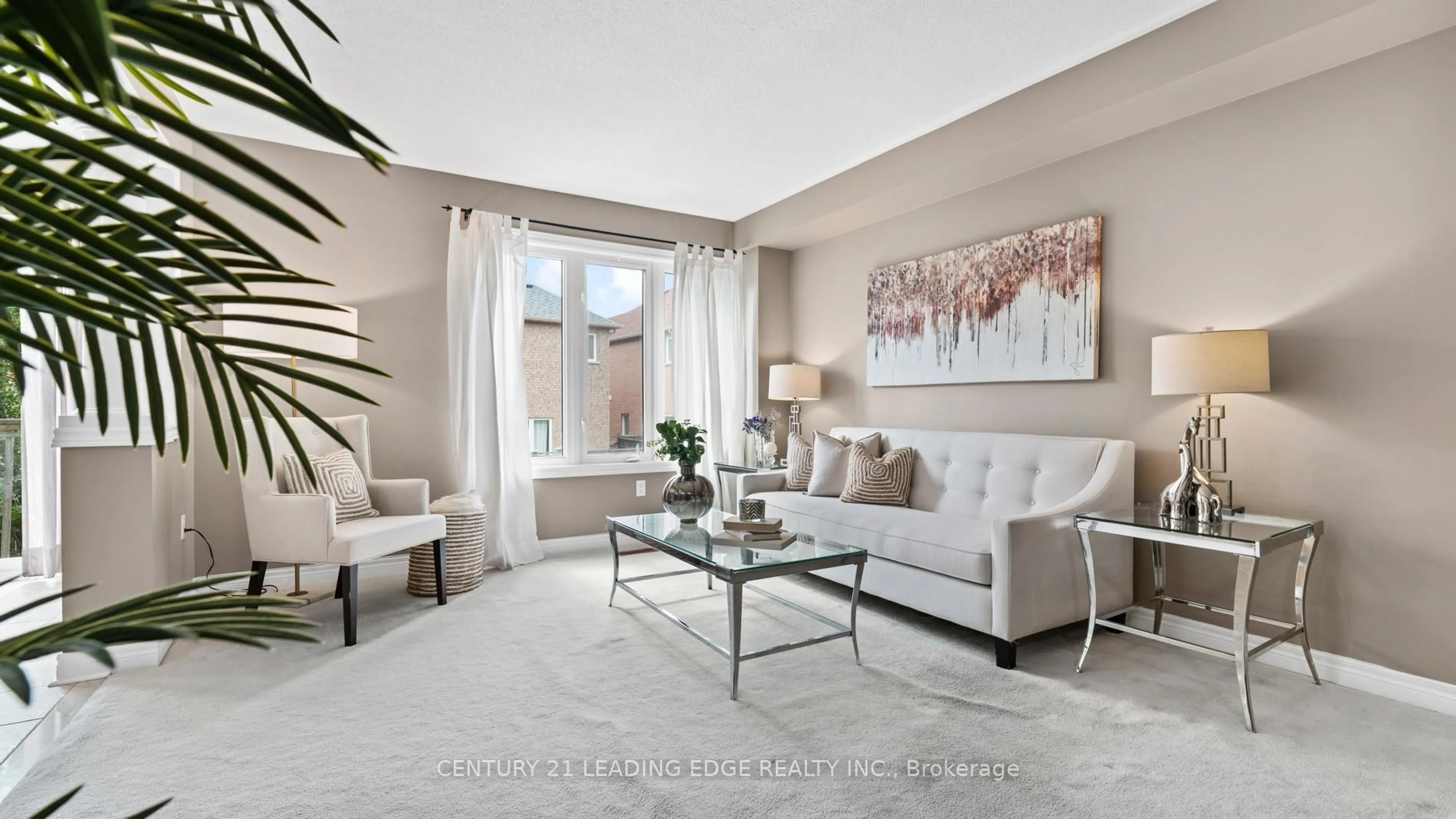 Living room with furniture, ceramic/tile floor for 38 William Grant Rd, Markham Ontario L6E 1W3
