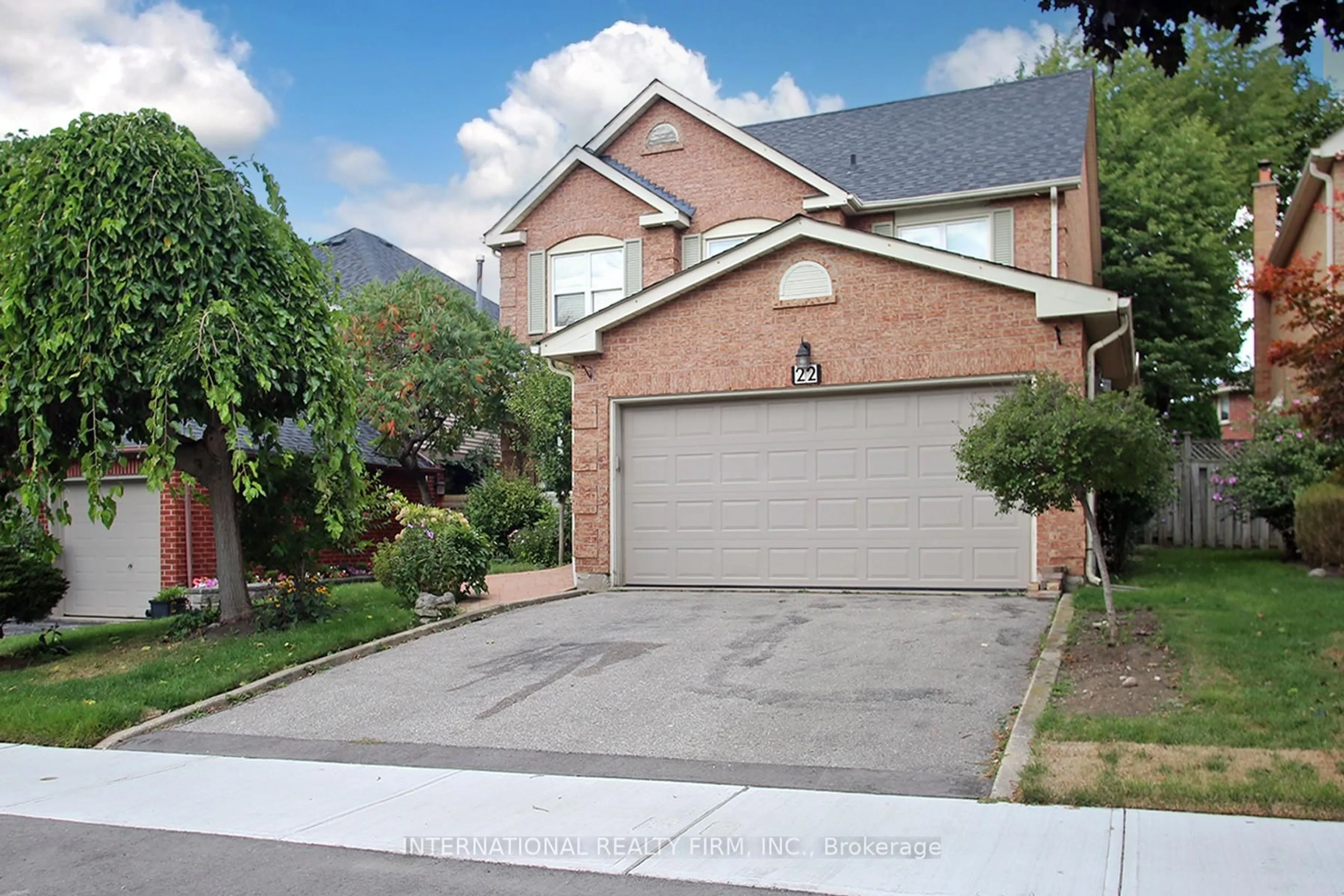 Home with brick exterior material, street for 22 Larkin Ave, Markham Ontario L3P 4R3