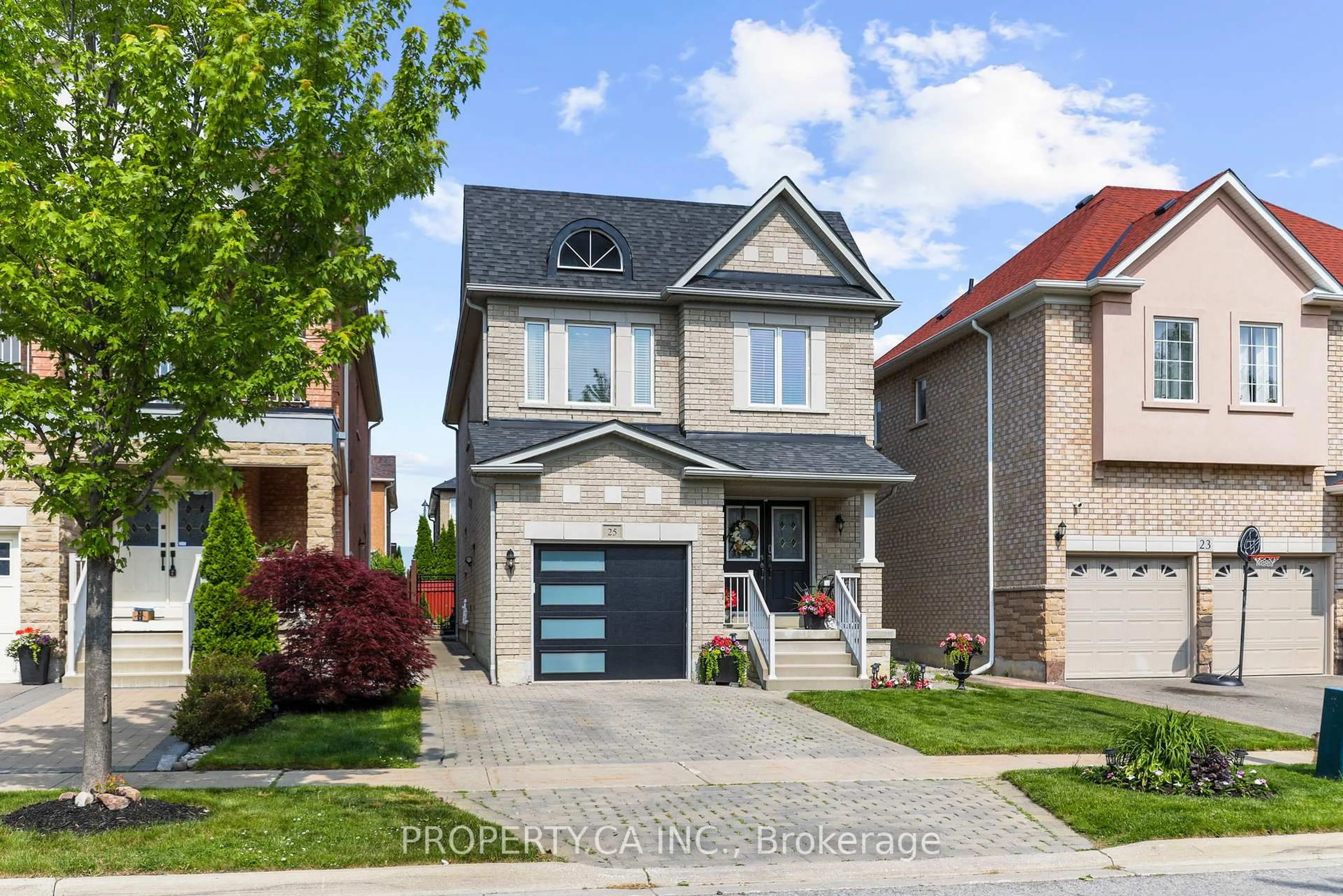 Home with brick exterior material, street for 25 Boticelli Way, Vaughan Ontario L4H 0C6