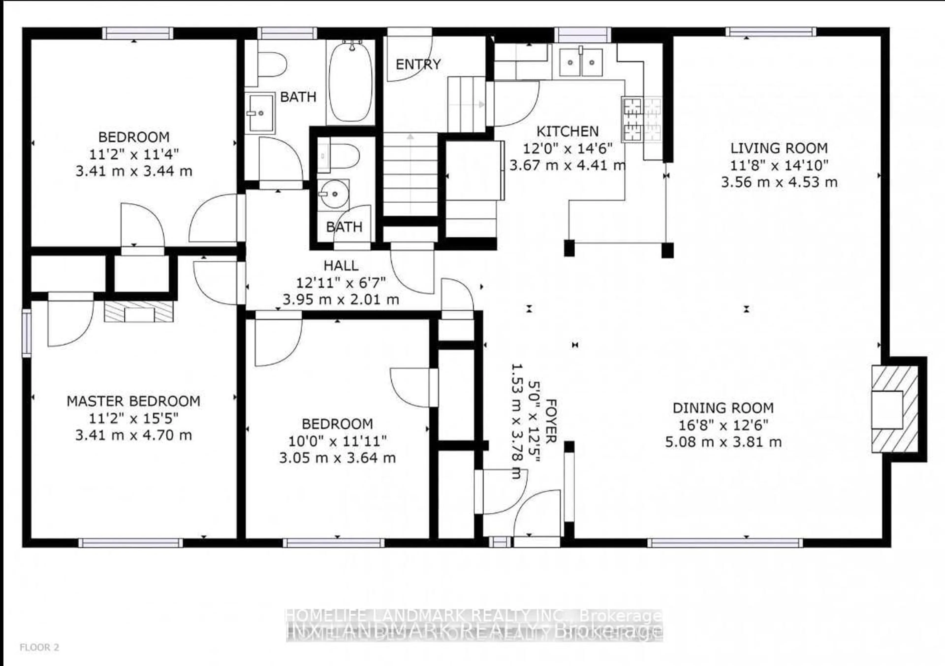 Floor plan for 32 Kirk Dr, Markham Ontario L3T 3L1
