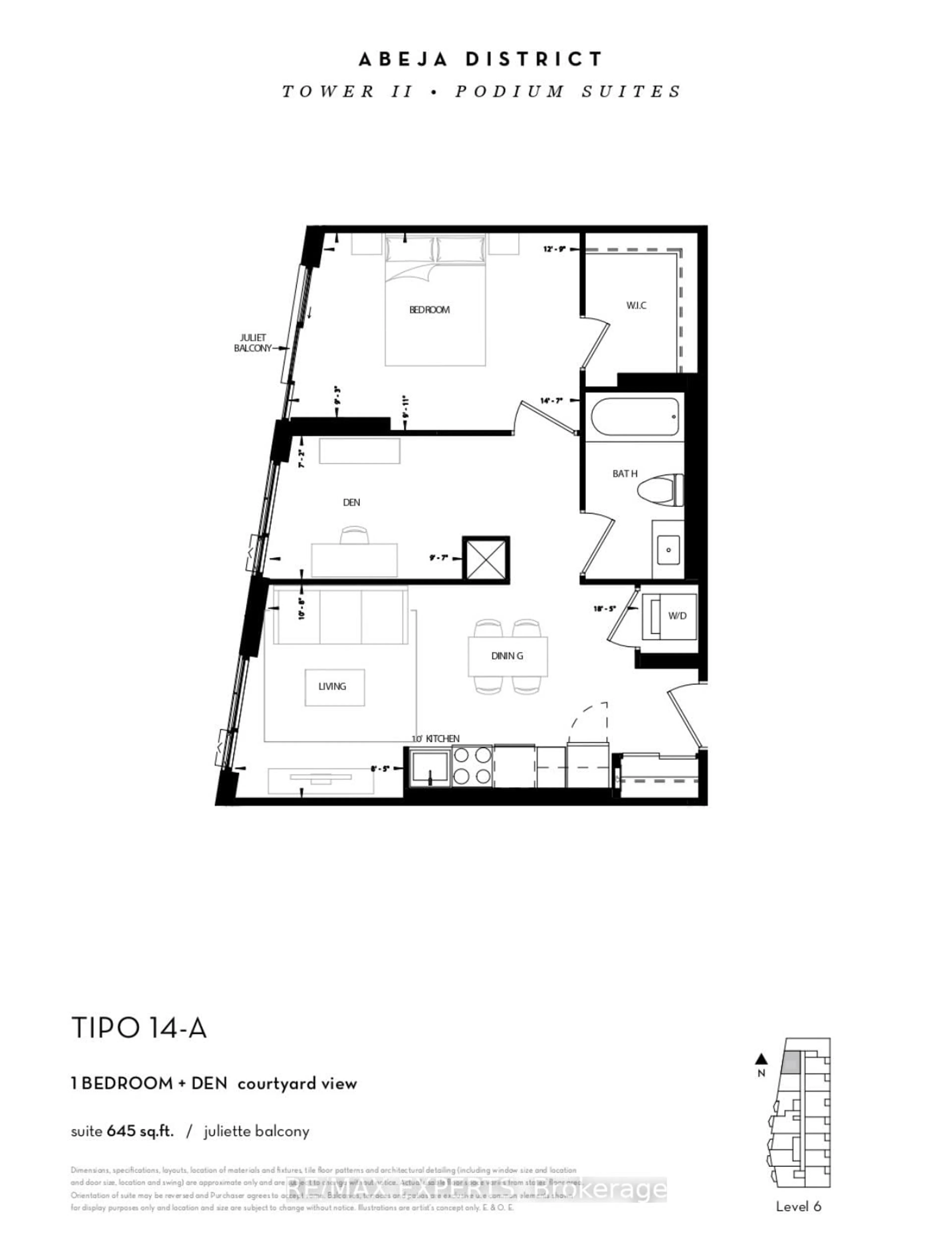 Floor plan for 474 Caldari Rd #605, Vaughan Ontario L4K 0R5