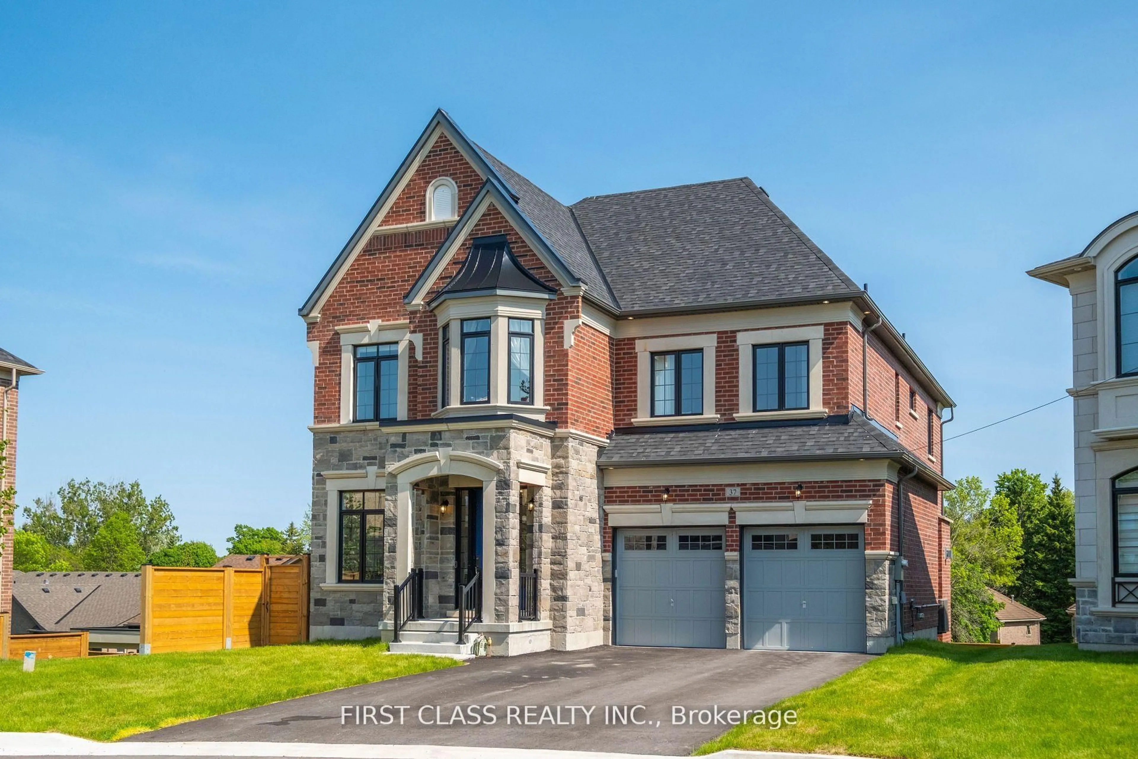 Home with brick exterior material, street for 37 Kenneth Campbell Crct, Aurora Ontario L4G 5Z2