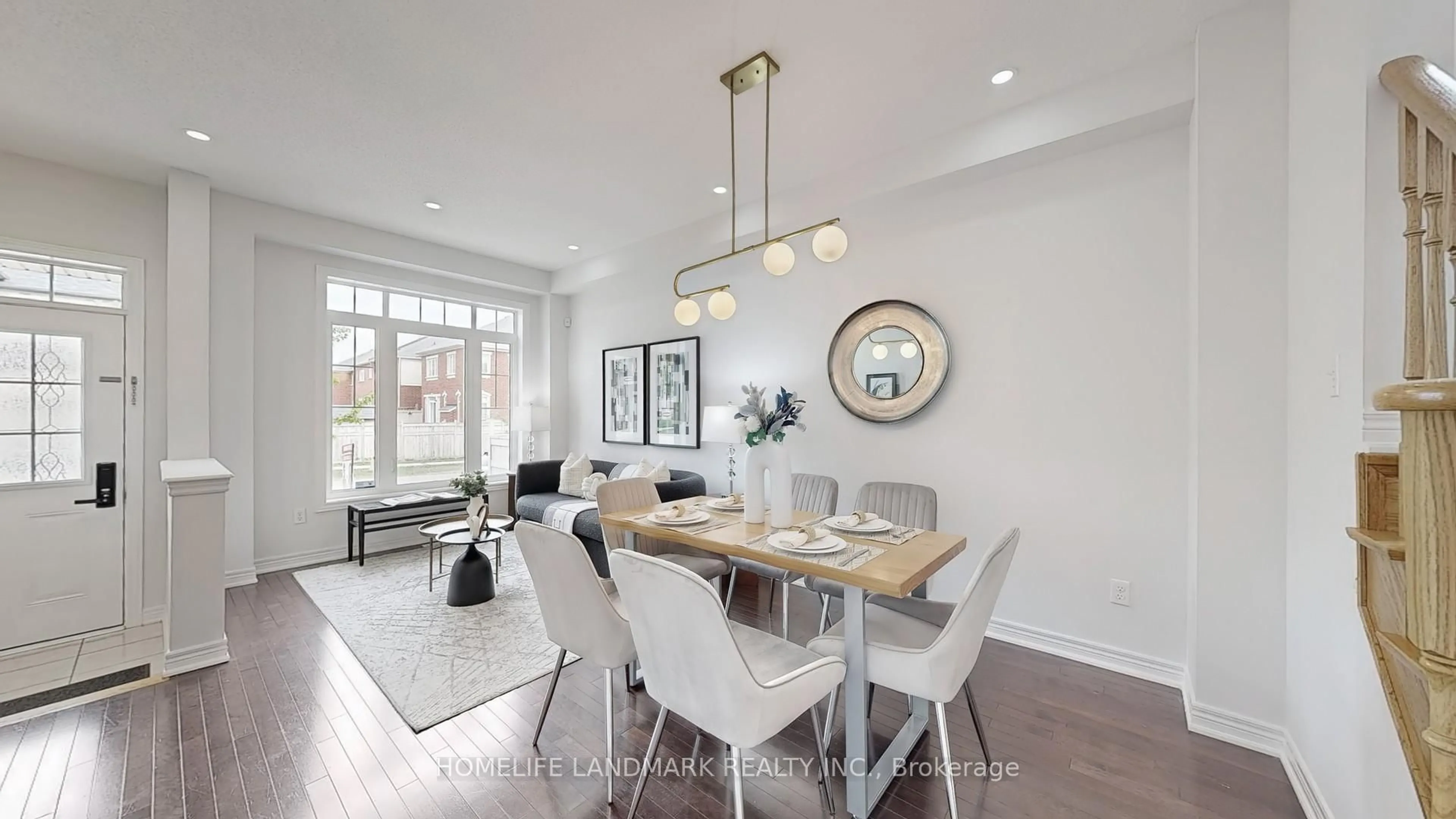 Dining room, wood/laminate floor for 16 Percy Stover Dr, Markham Ontario L6C 0V9