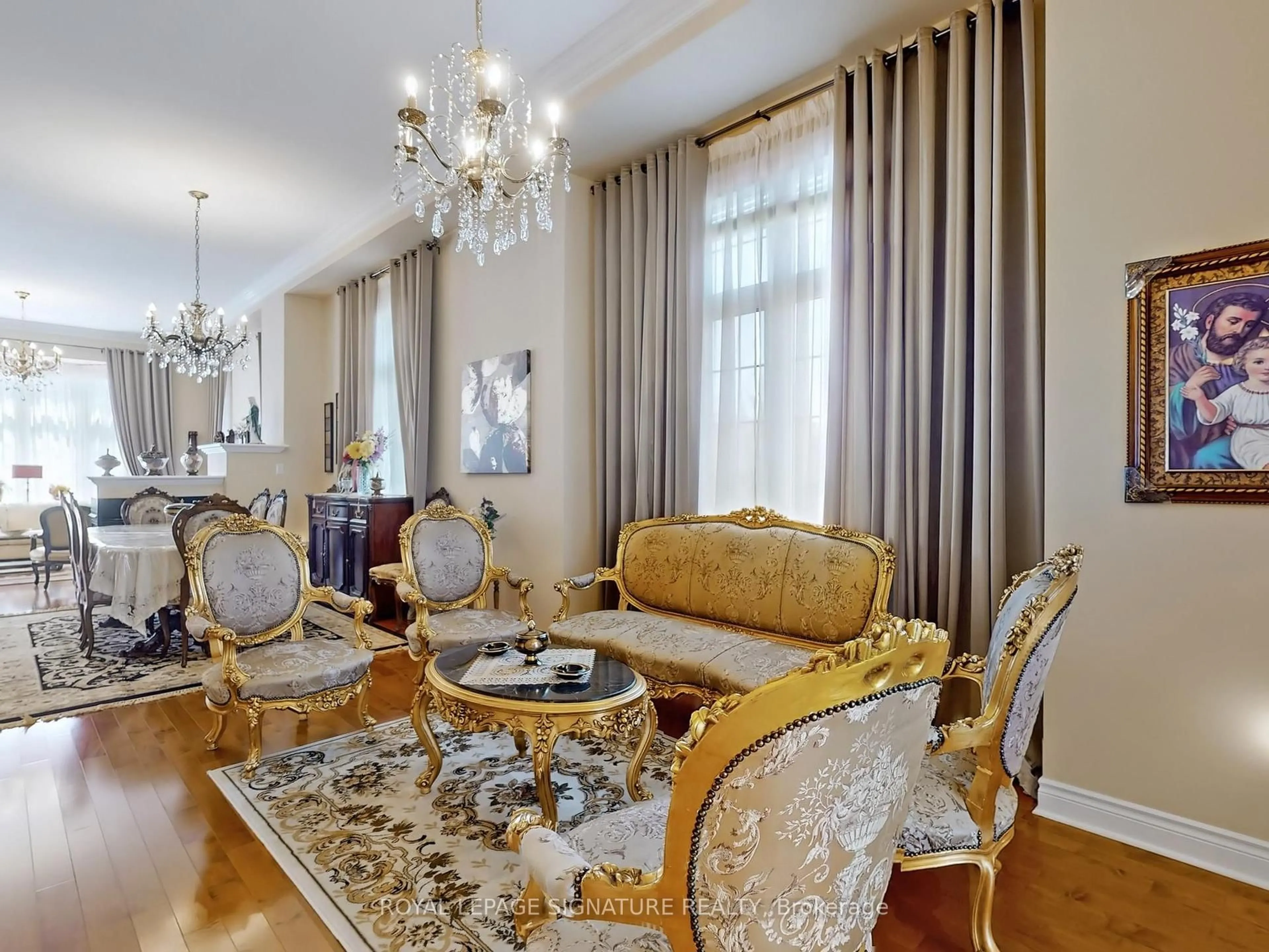 Living room with furniture, carpet floor for 45 Jazz Dr, Vaughan Ontario L6A 4S3
