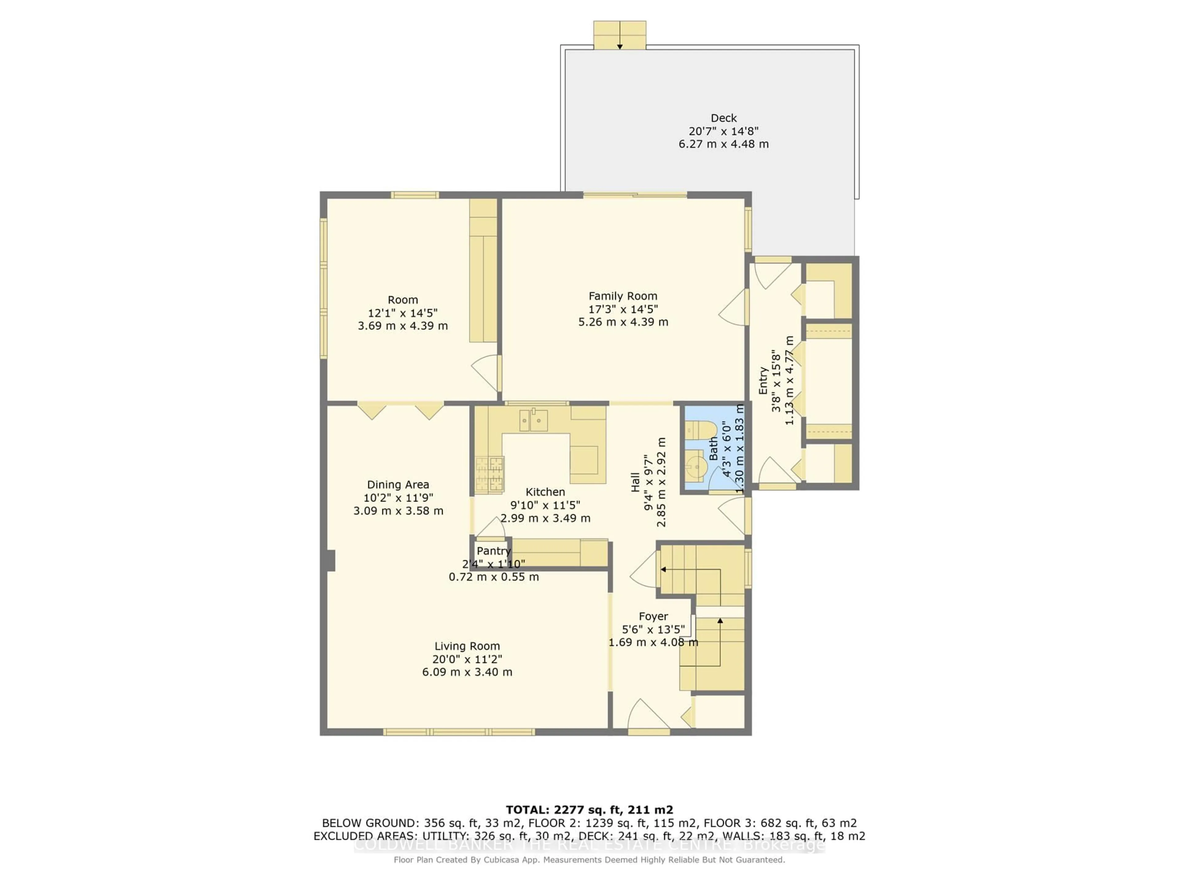Floor plan for 967 Lemar Rd, Newmarket Ontario L3Y 1S2