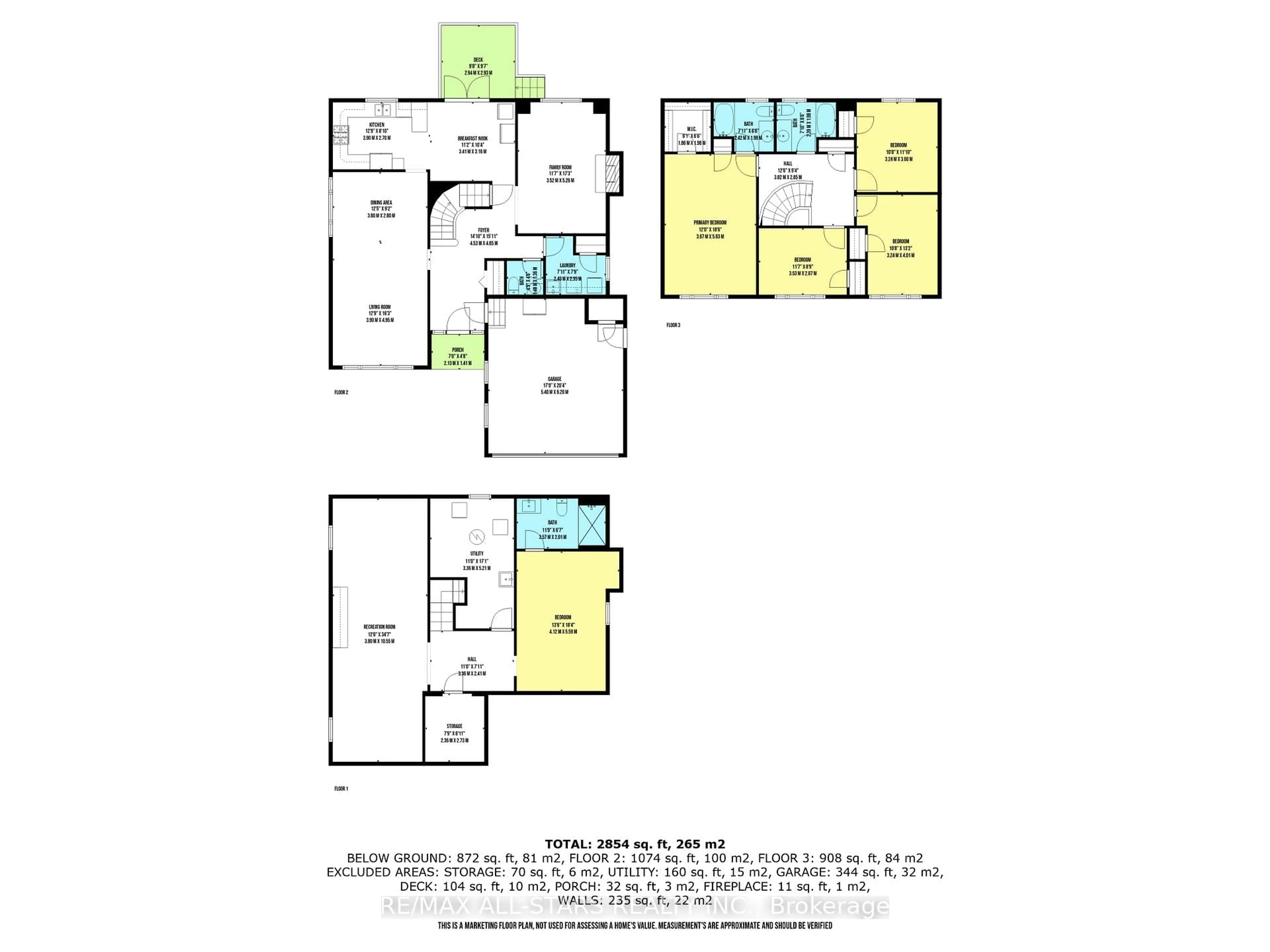 Floor plan for 222 Biscayne Blvd, Georgina Ontario L4P 3L8