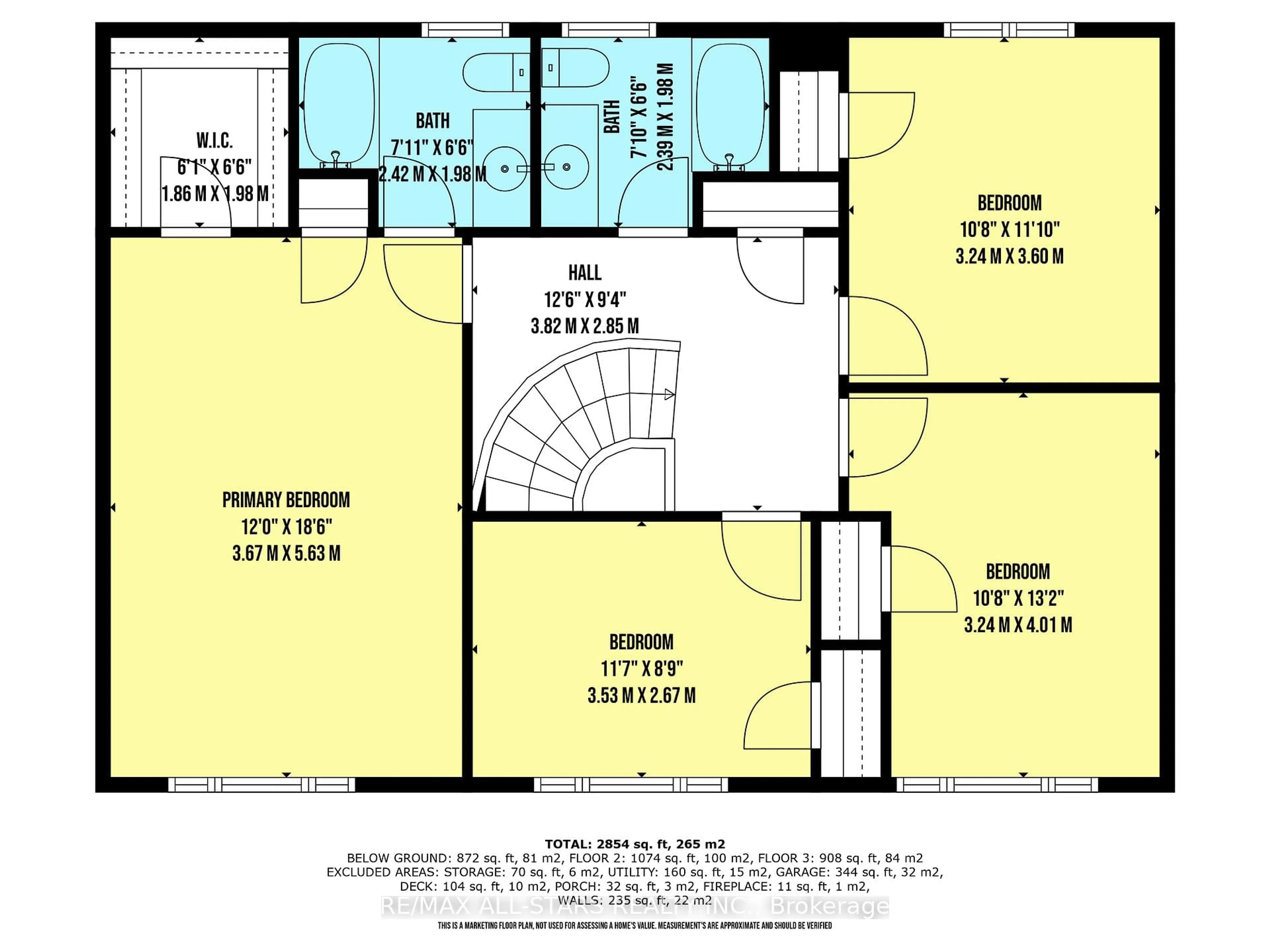 Floor plan for 222 Biscayne Blvd, Georgina Ontario L4P 3L8