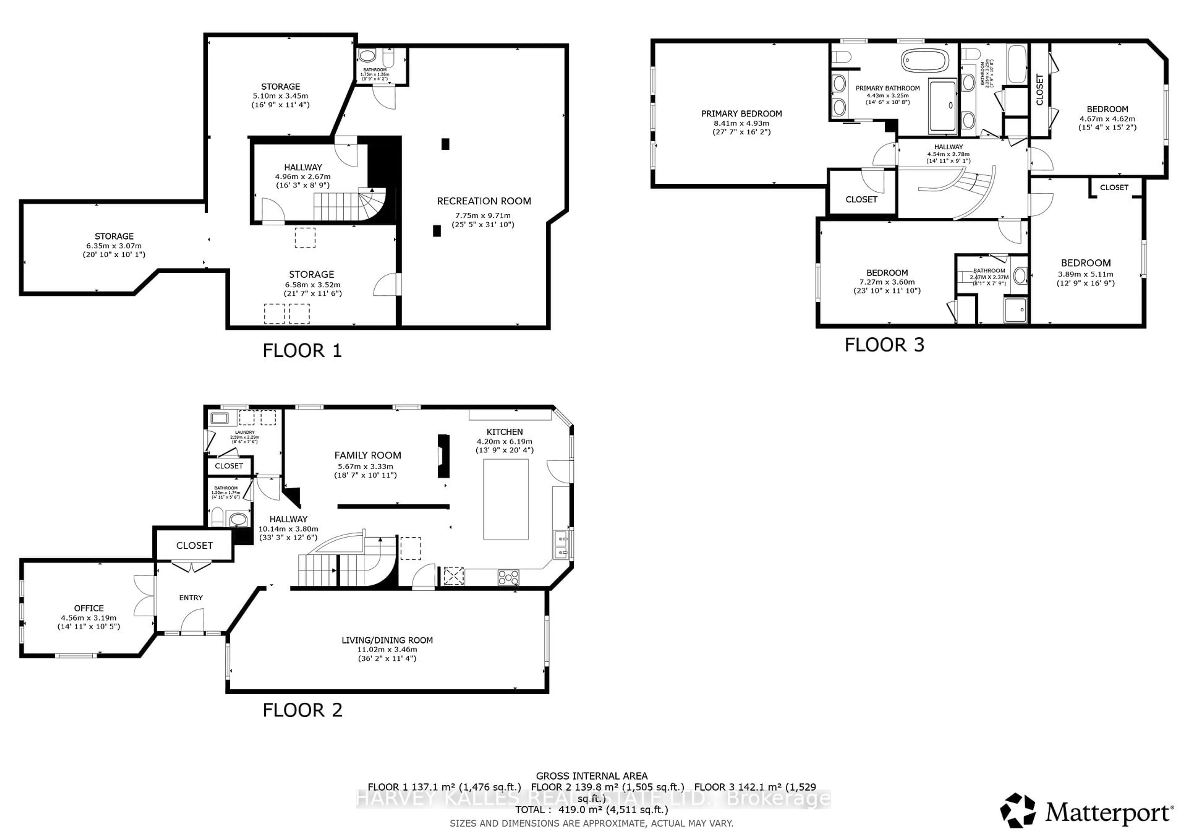 Floor plan for 12 Alta Vista Crt, Vaughan Ontario L4J 7T6