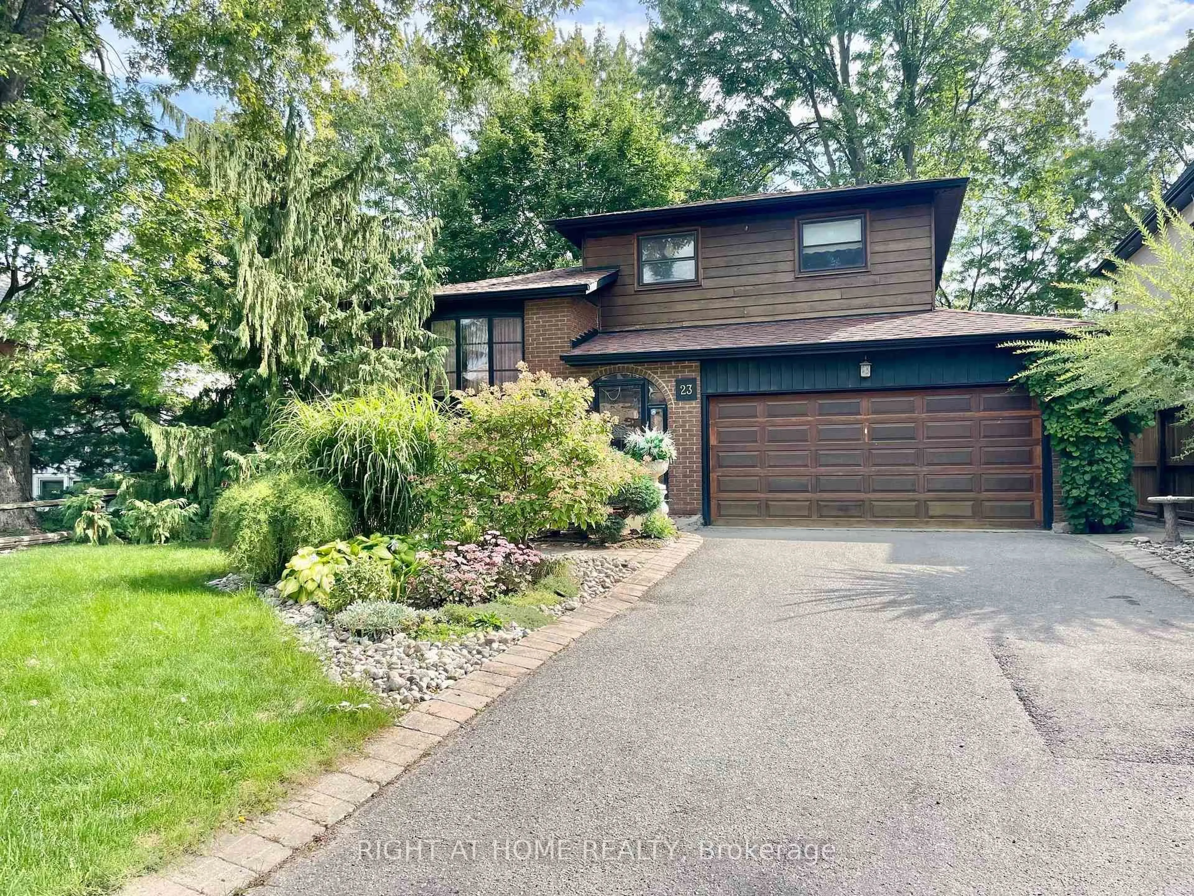 Home with brick exterior material, street for 23 Pomander Rd, Markham Ontario L3R 1X5