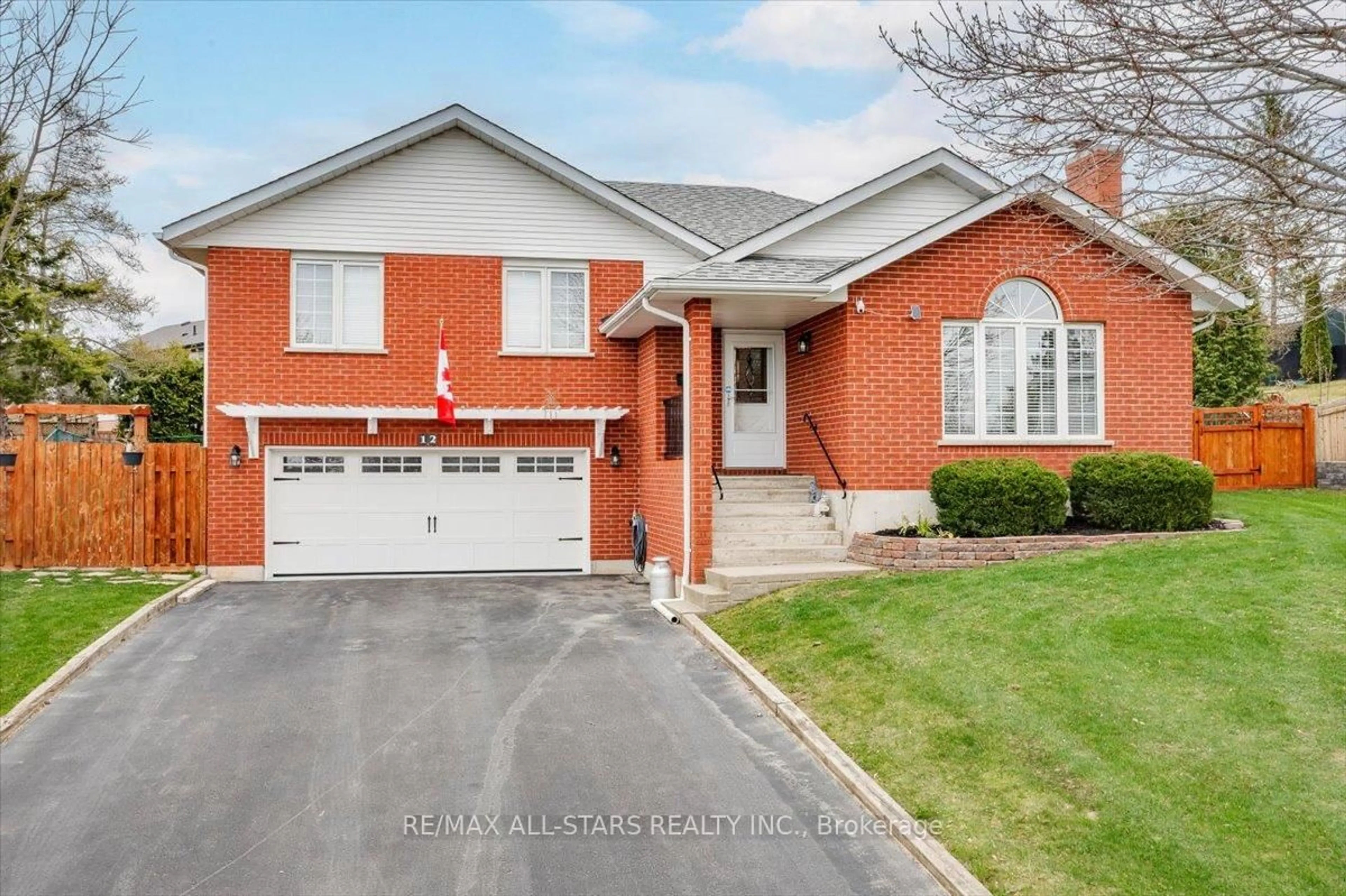Home with brick exterior material, street for 12 David Cres, Brock Ontario L0E 1E0