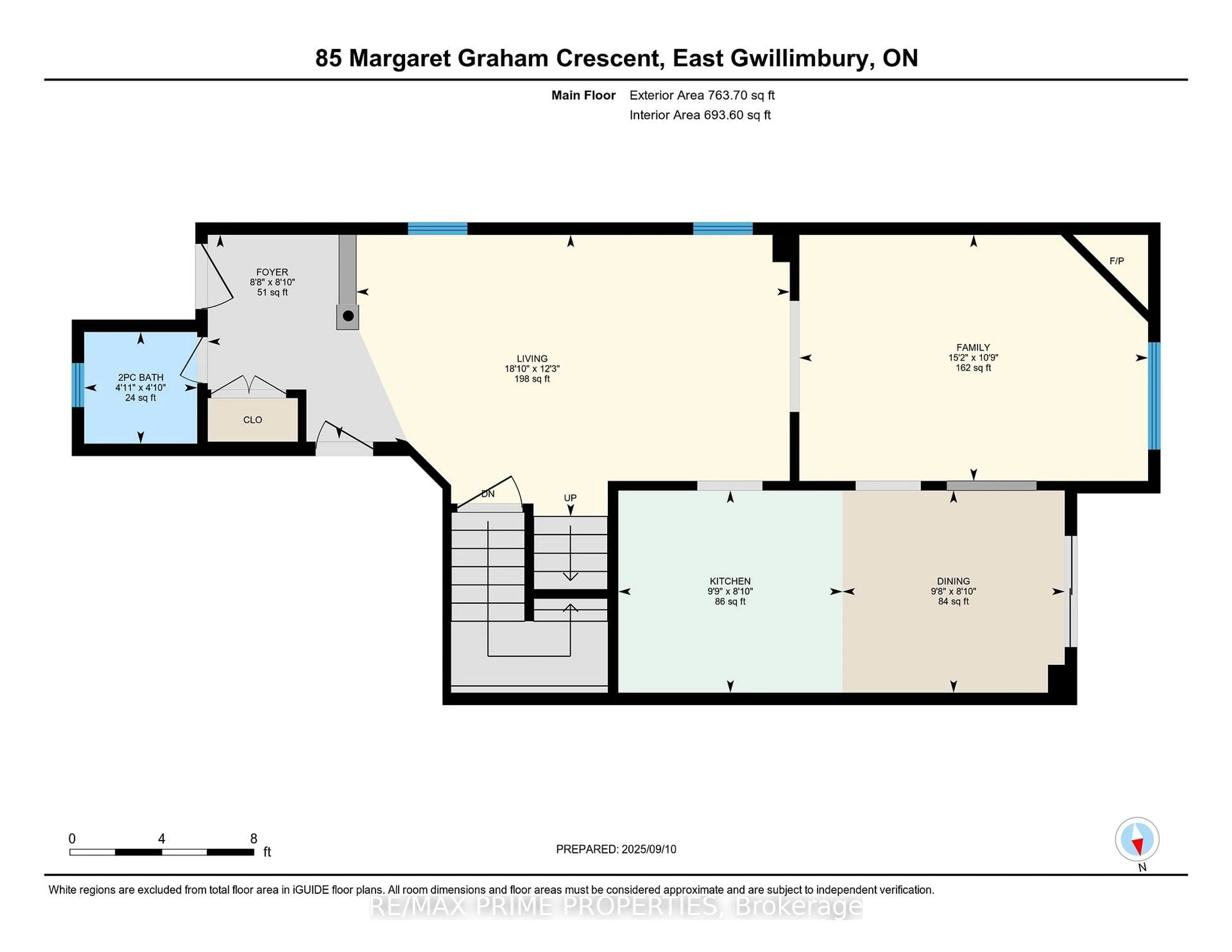 Floor plan for 85 Margaret Graham Cres, East Gwillimbury Ontario L0G 1M0
