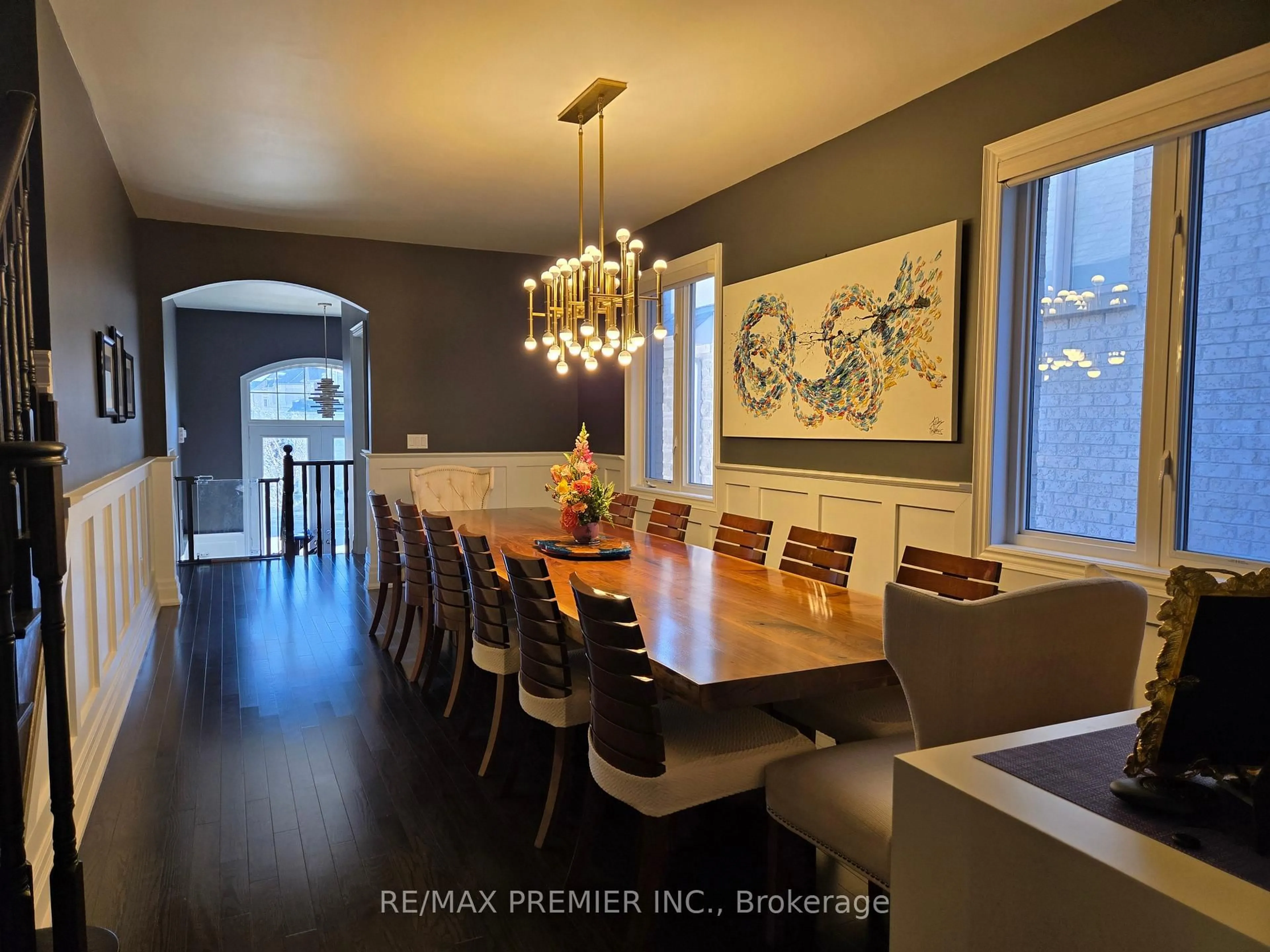 Dining room, wood/laminate floor for 348 Poetry Dr, Vaughan Ontario L4H 3W8