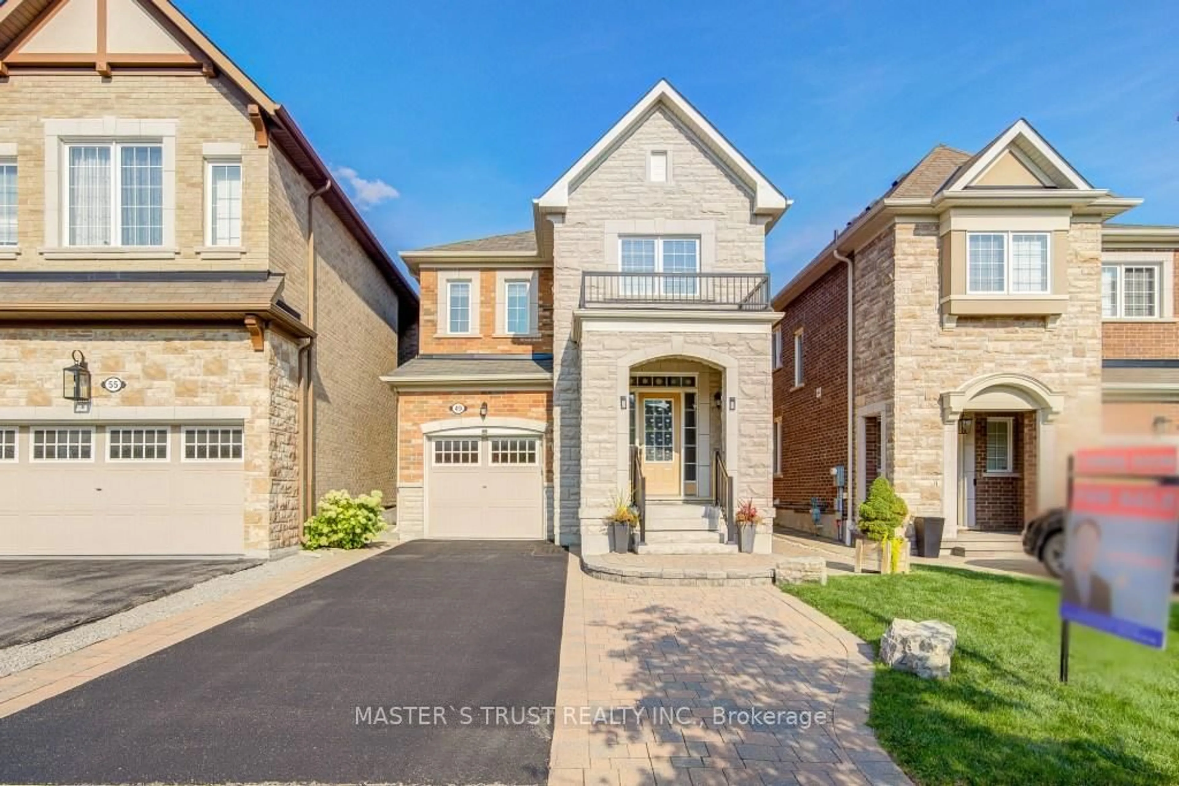 Home with brick exterior material, street for 49 Clifford Dalton Dr, Aurora Ontario L4G 0T5
