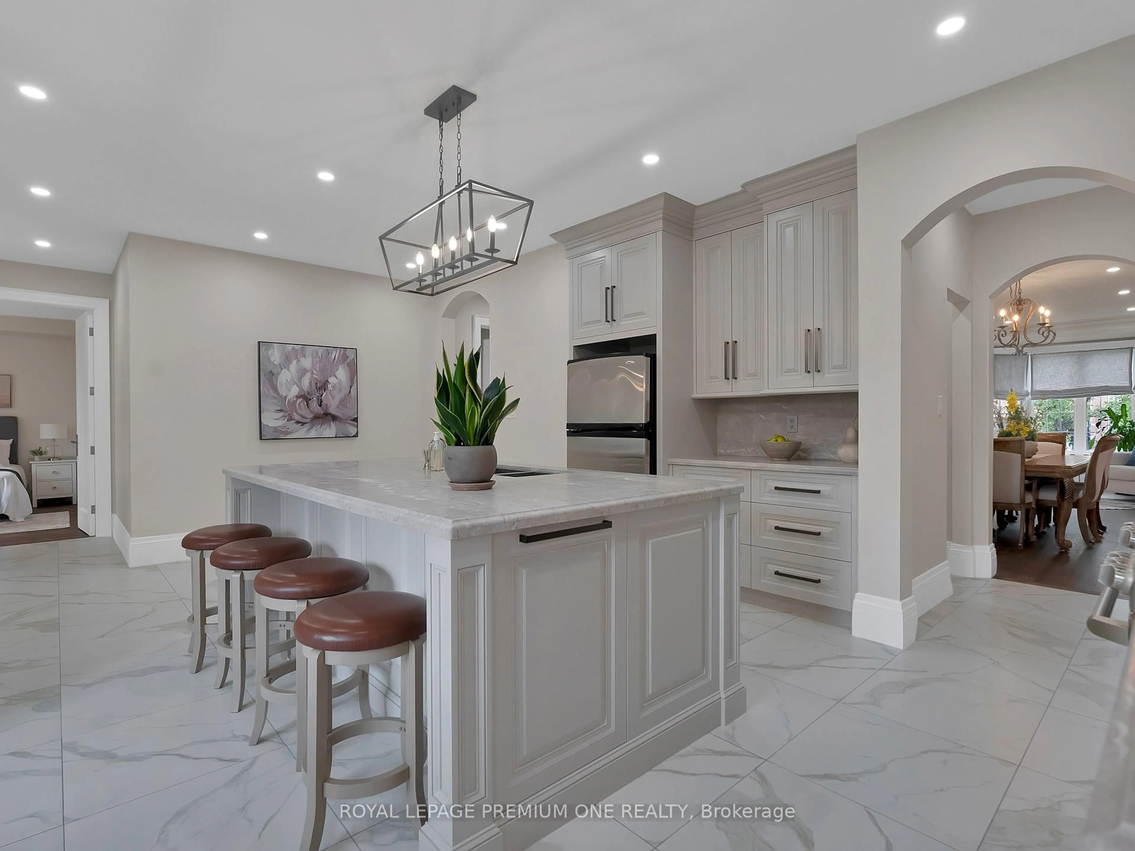 Contemporary kitchen, ceramic/tile floor for 163 Tonner Cres, Aurora Ontario L4G 0G8