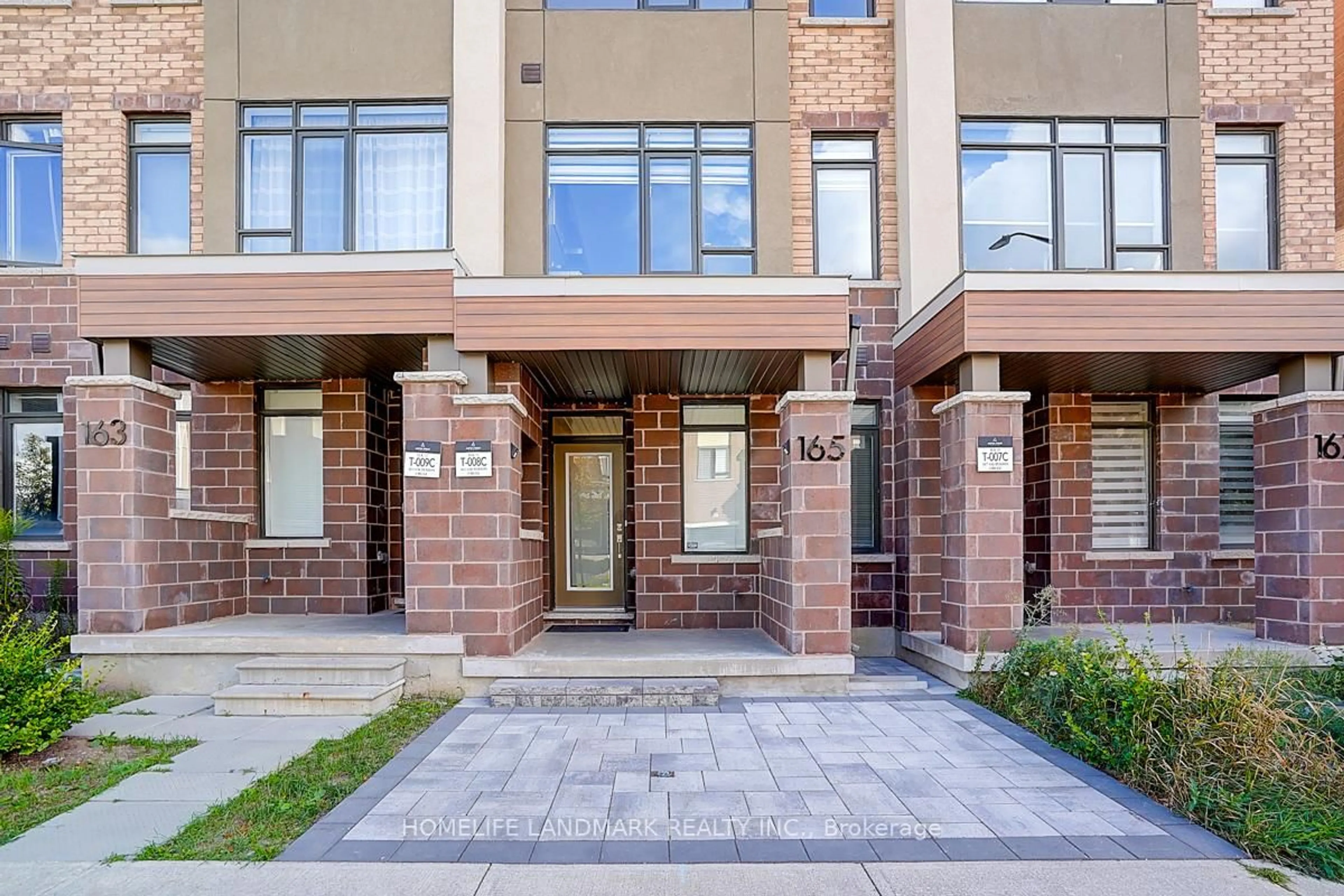 Home with brick exterior material, street for 165 Salterton Circ, Vaughan Ontario L6A 4Z1