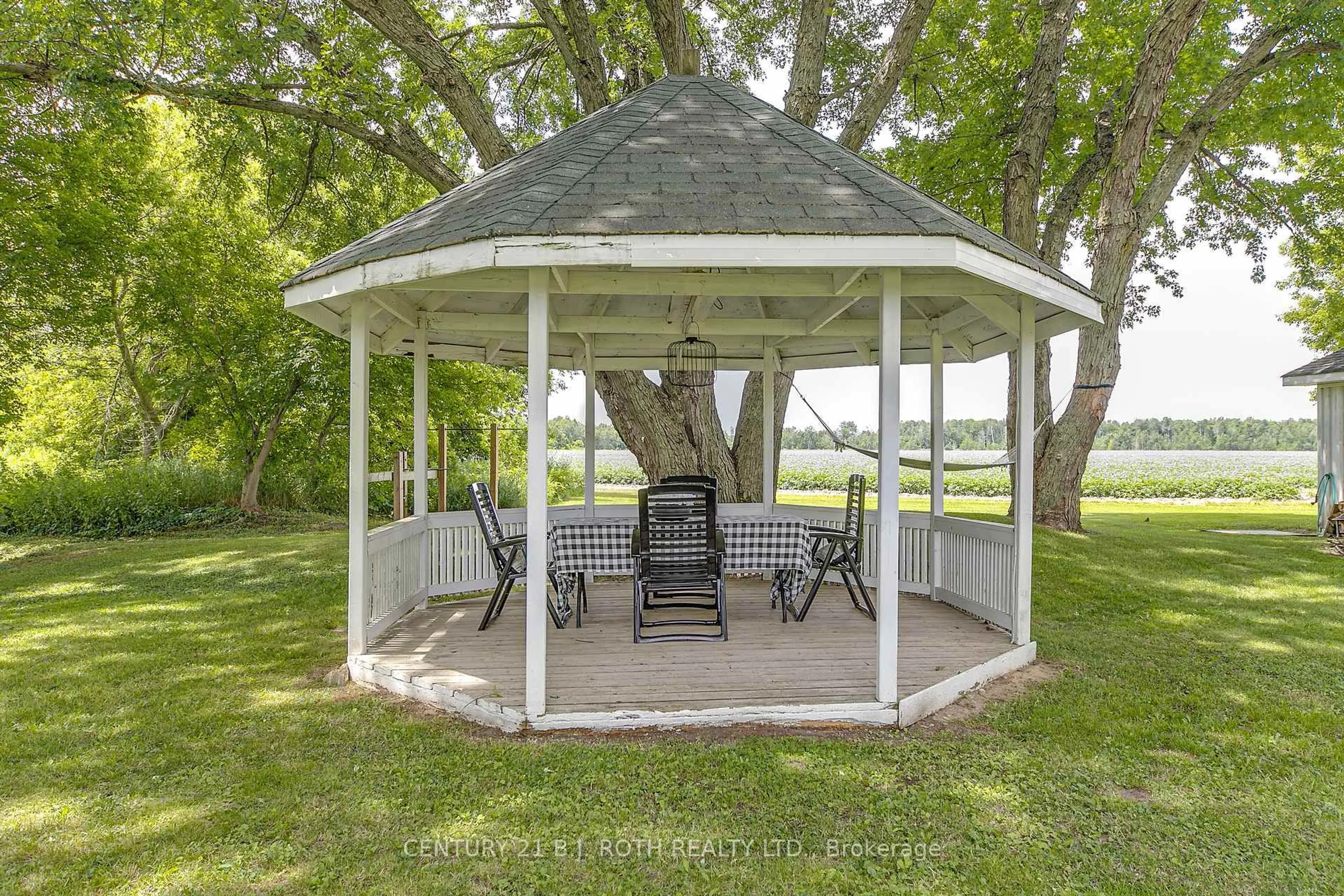 Patio, water/lake/river/ocean view for 17 Denney Dr, Essa Ontario L0L 1N0