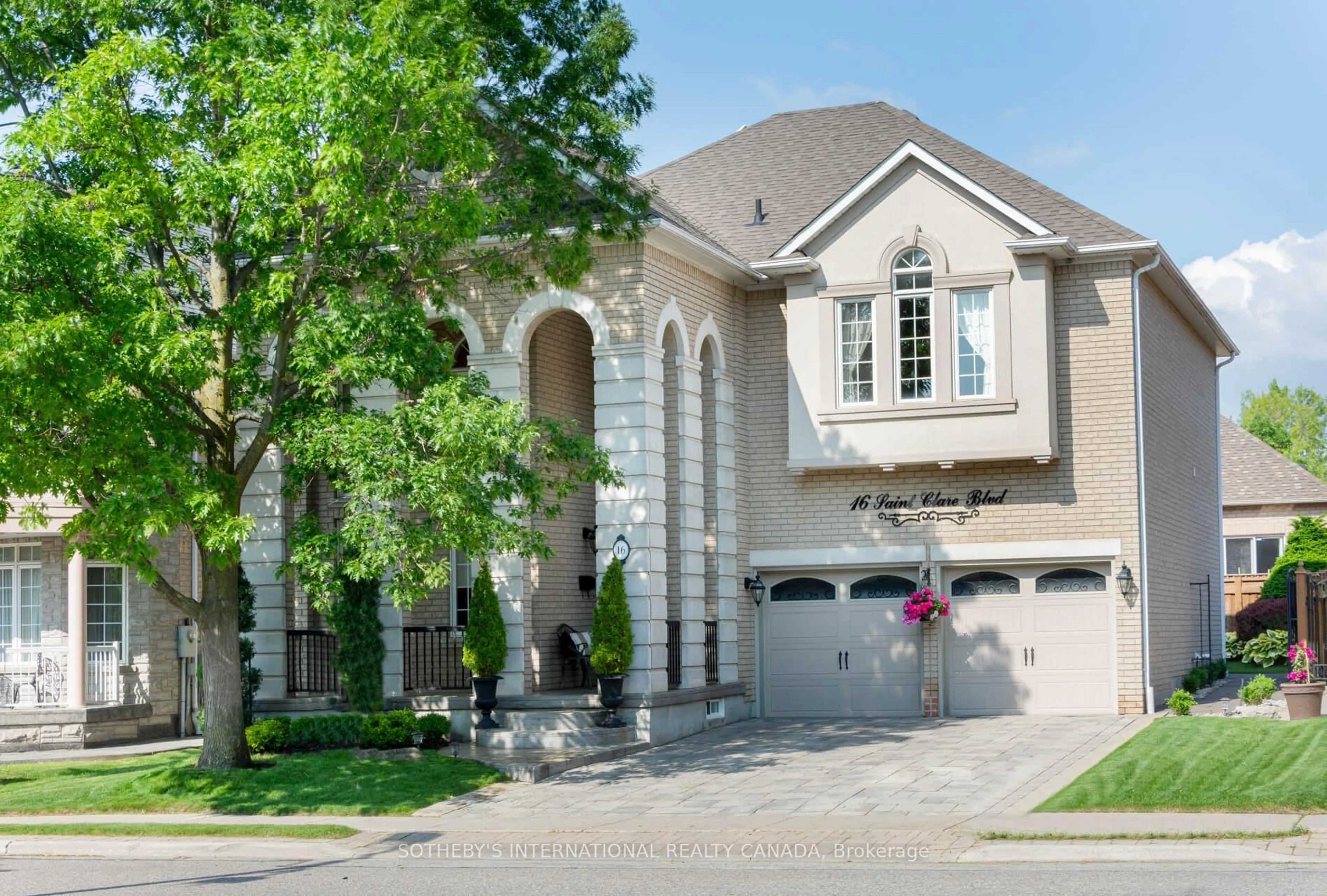 Home with brick exterior material, street for 16 Saint Clare Blvd, Vaughan Ontario L4H 2A2