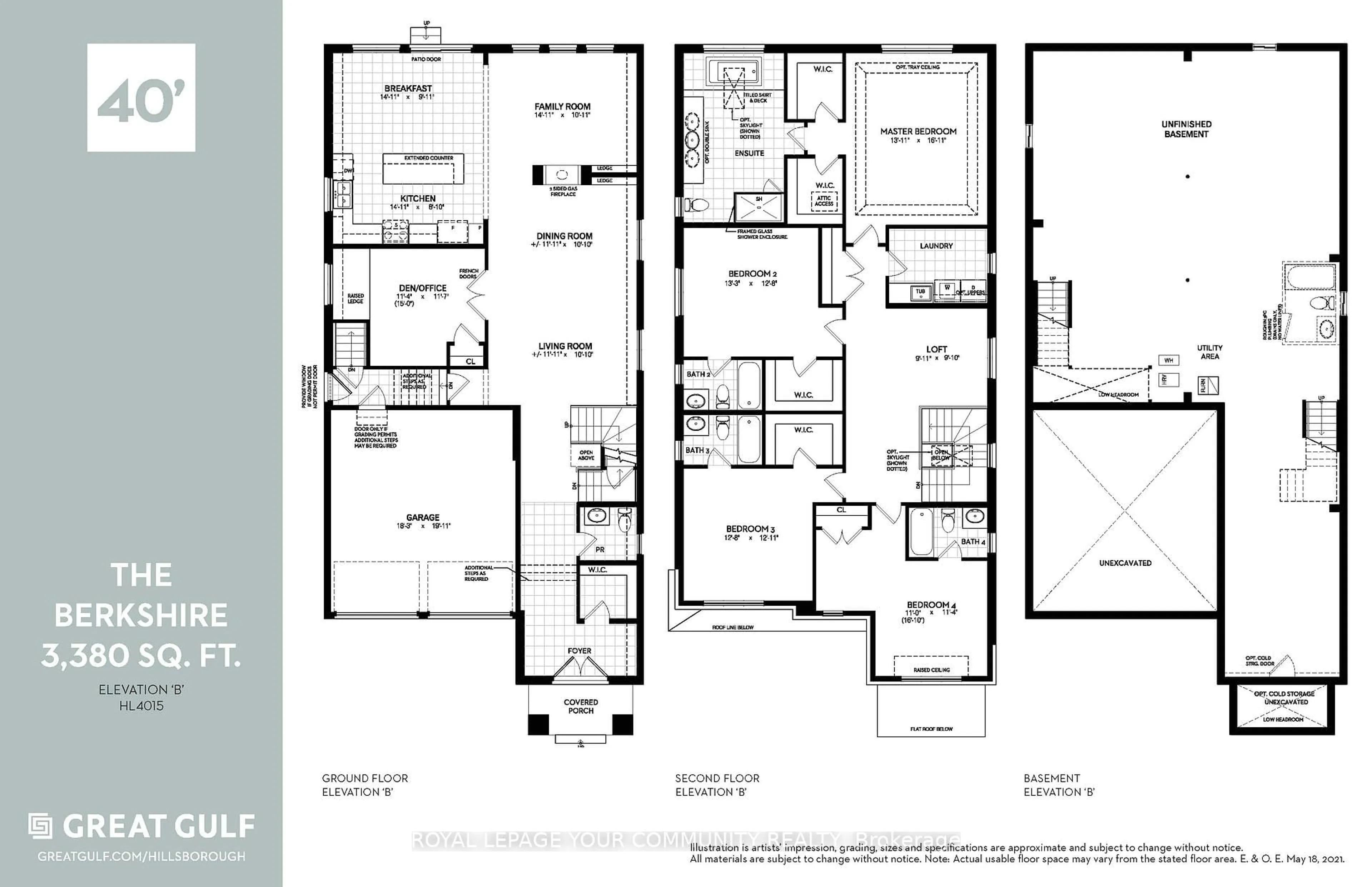 Floor plan for 1 Byblos Crt, East Gwillimbury Ontario L9N 0T3
