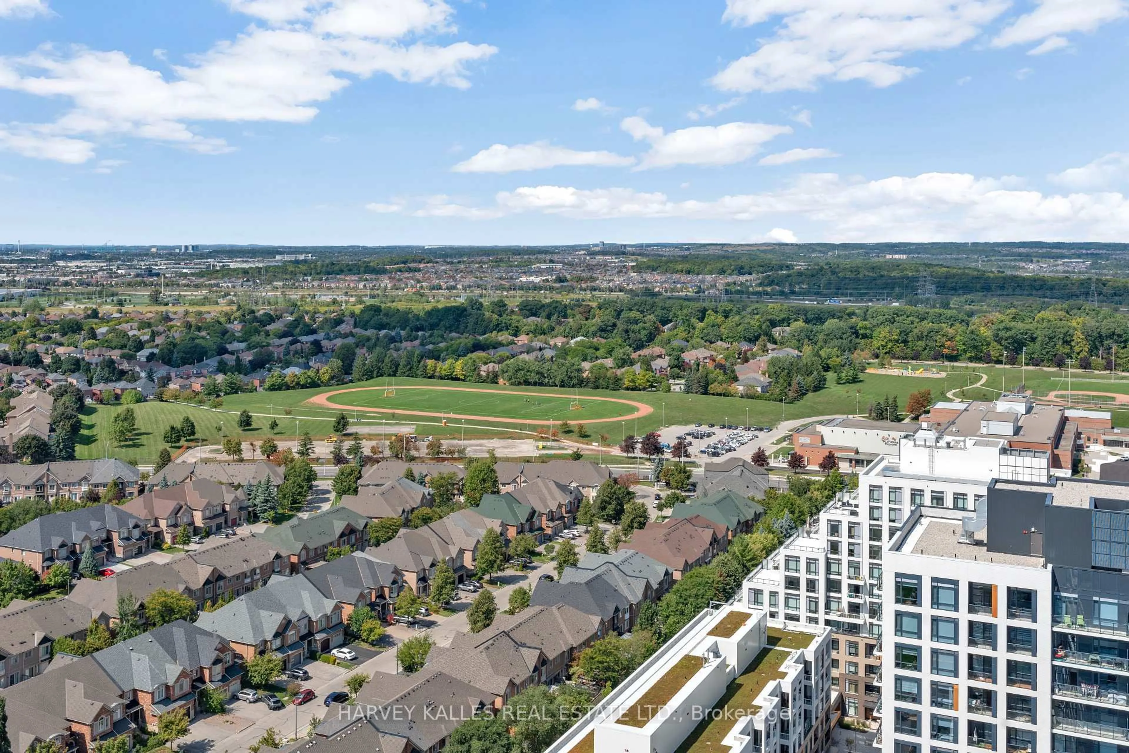 A pic from outside/outdoor area/front of a property/back of a property/a pic from drone, city buildings view from balcony for 7890 Bathurst St #2608, Vaughan Ontario L4J 0J9