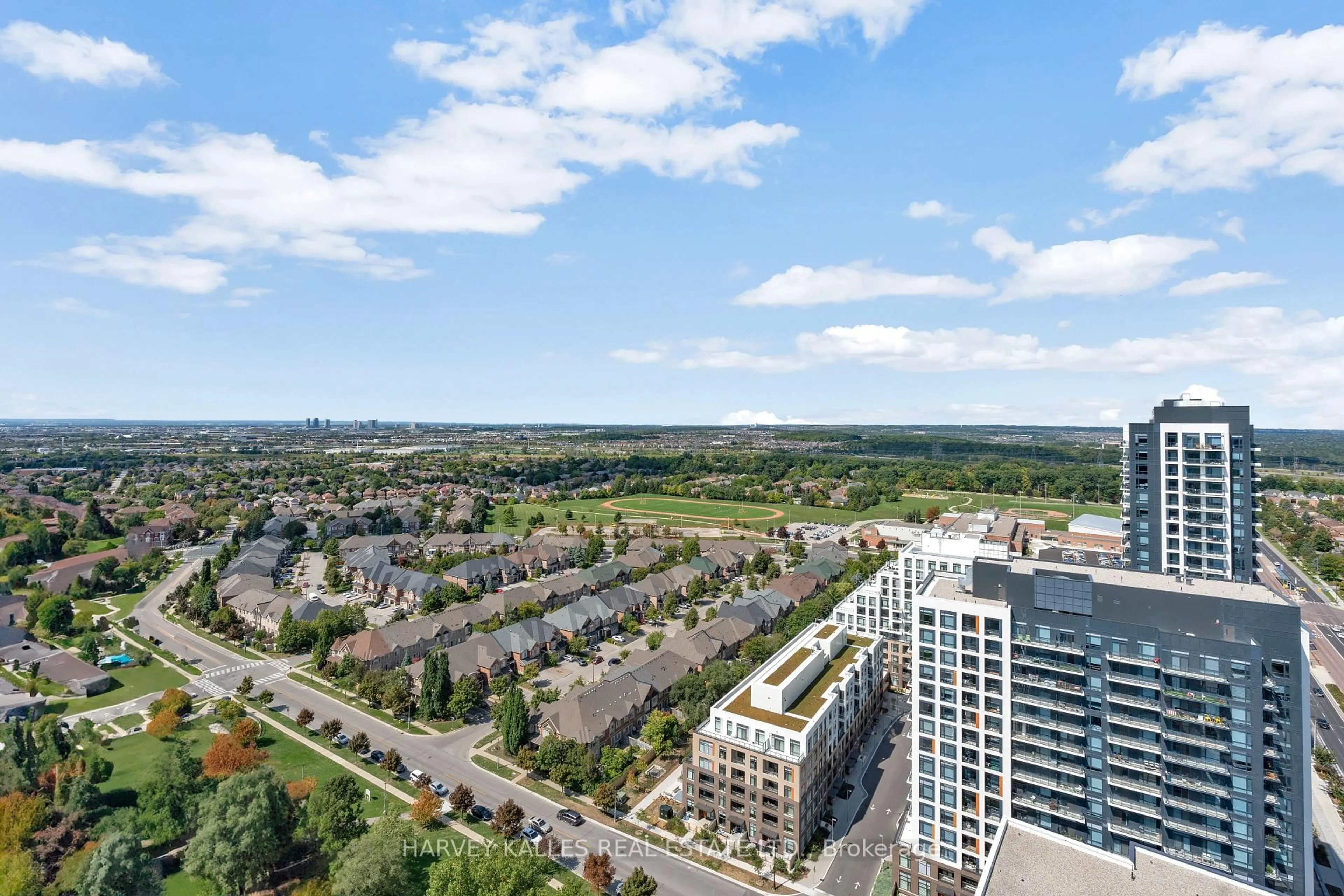 A pic from outside/outdoor area/front of a property/back of a property/a pic from drone, city buildings view from balcony for 7890 Bathurst St #2608, Vaughan Ontario L4J 0J9