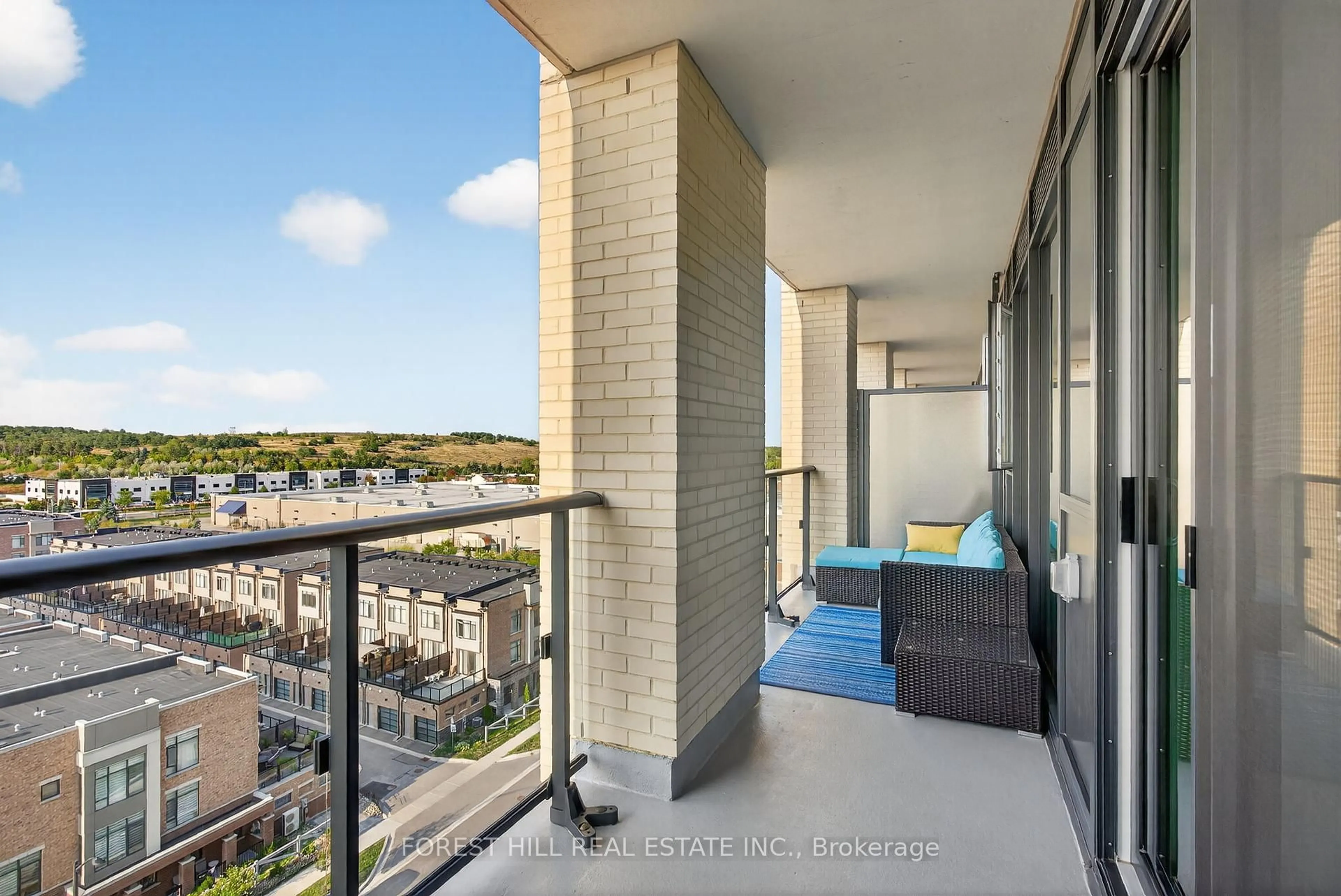 Balcony in the apartment, water/lake/river/ocean view for 100 Eagle Rock Way #831, Vaughan Ontario L6A 5B9