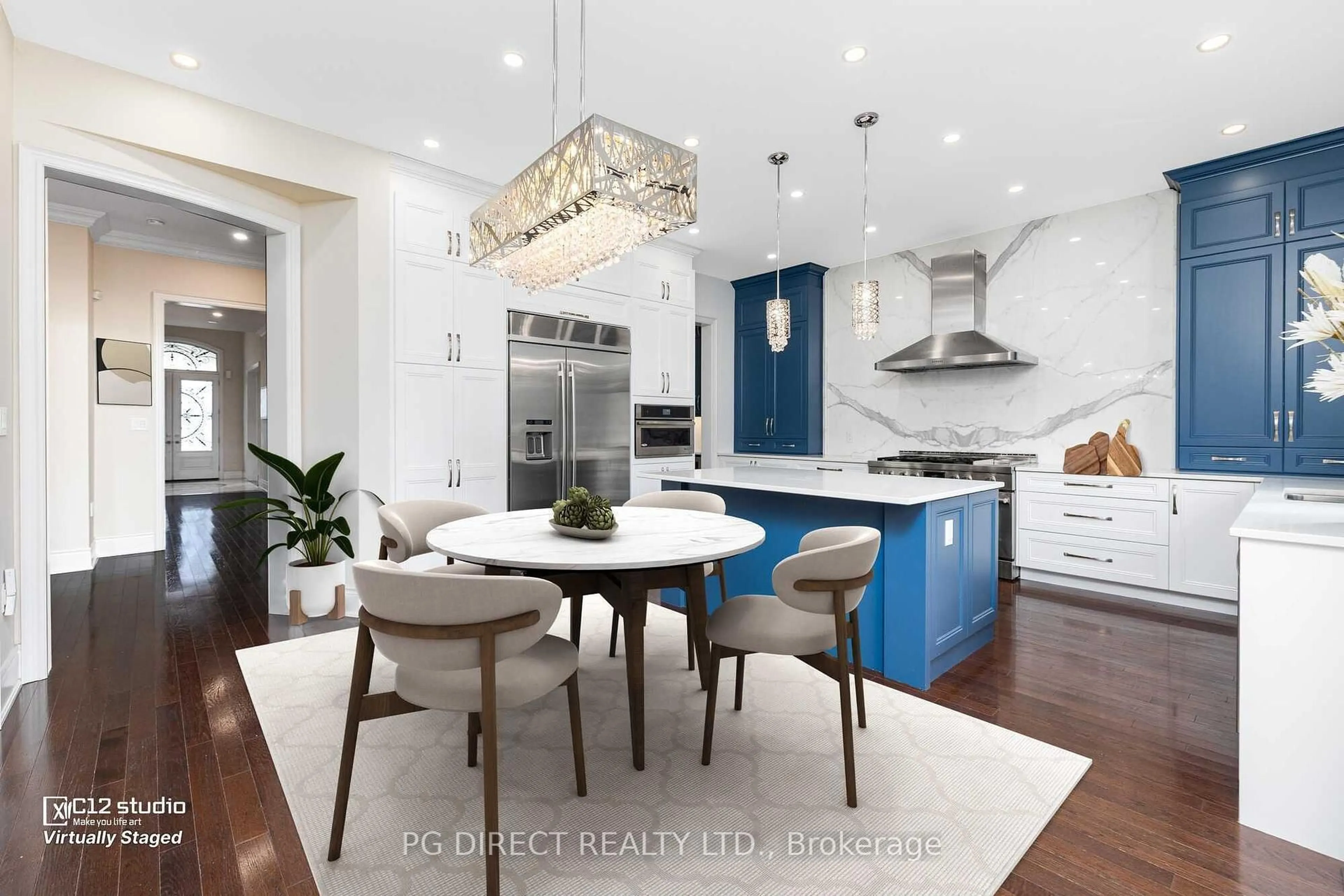Contemporary kitchen, ceramic/tile floor for 17 Torgan Tr, Vaughan Ontario L4H 3X6