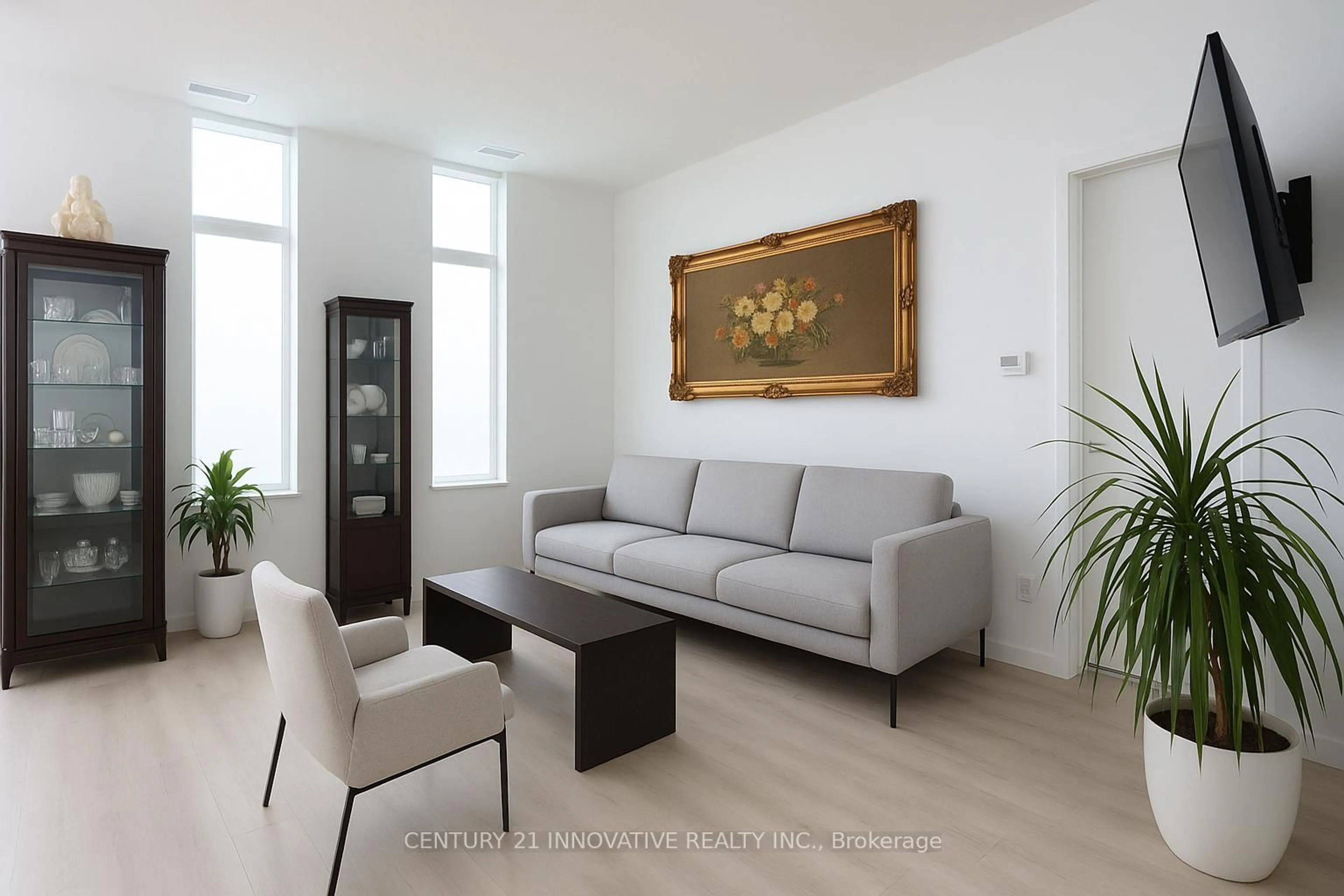 Living room with furniture, unknown for 1 Climo Lane #513, Markham Ontario L6E 0V8