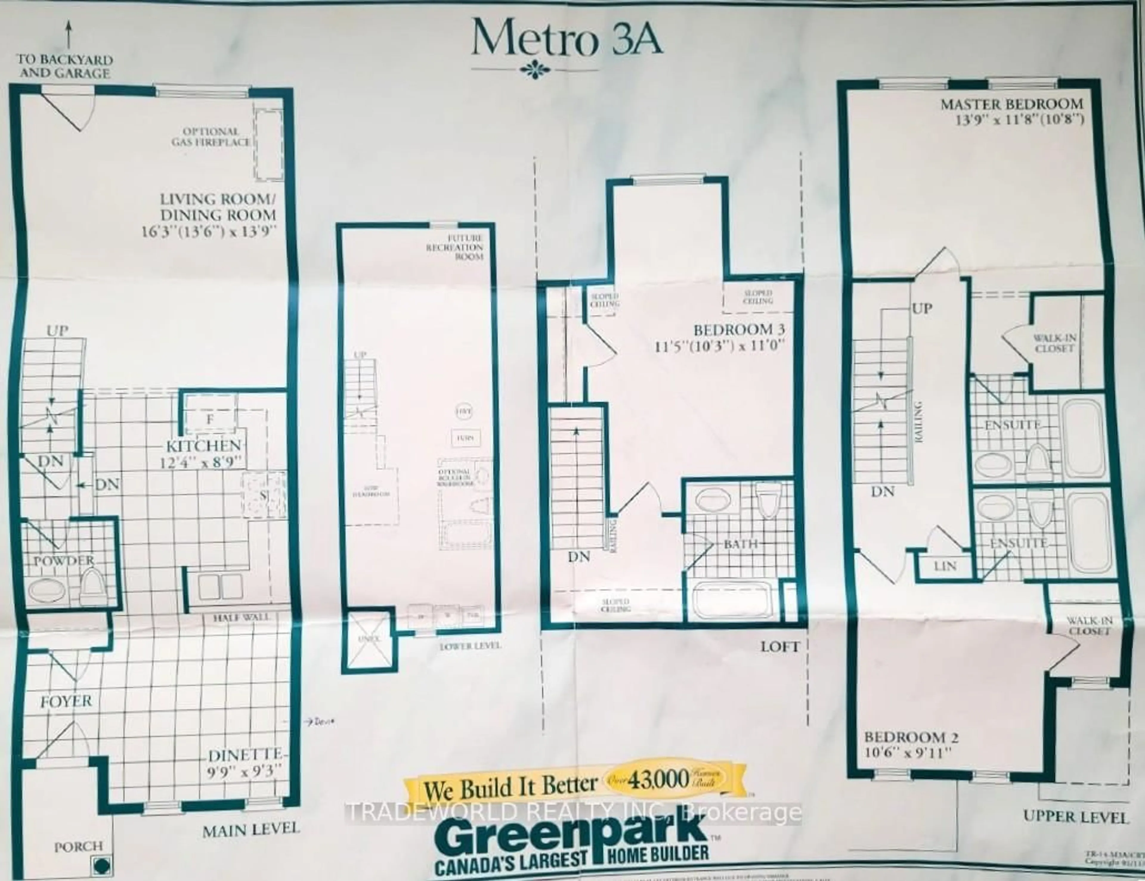 Floor plan for 109 Selkirk Dr, Richmond Hill Ontario L4B 4T7