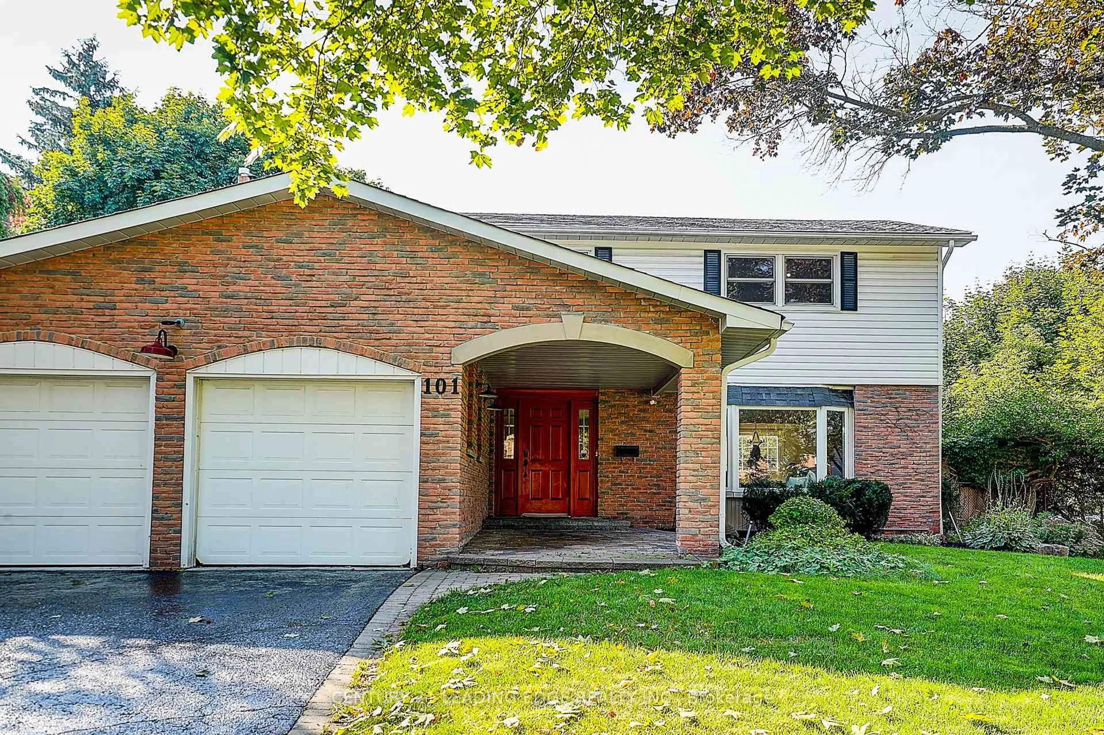 Home with brick exterior material, street for 101 RAMONA Blvd, Markham Ontario L3P 2K6