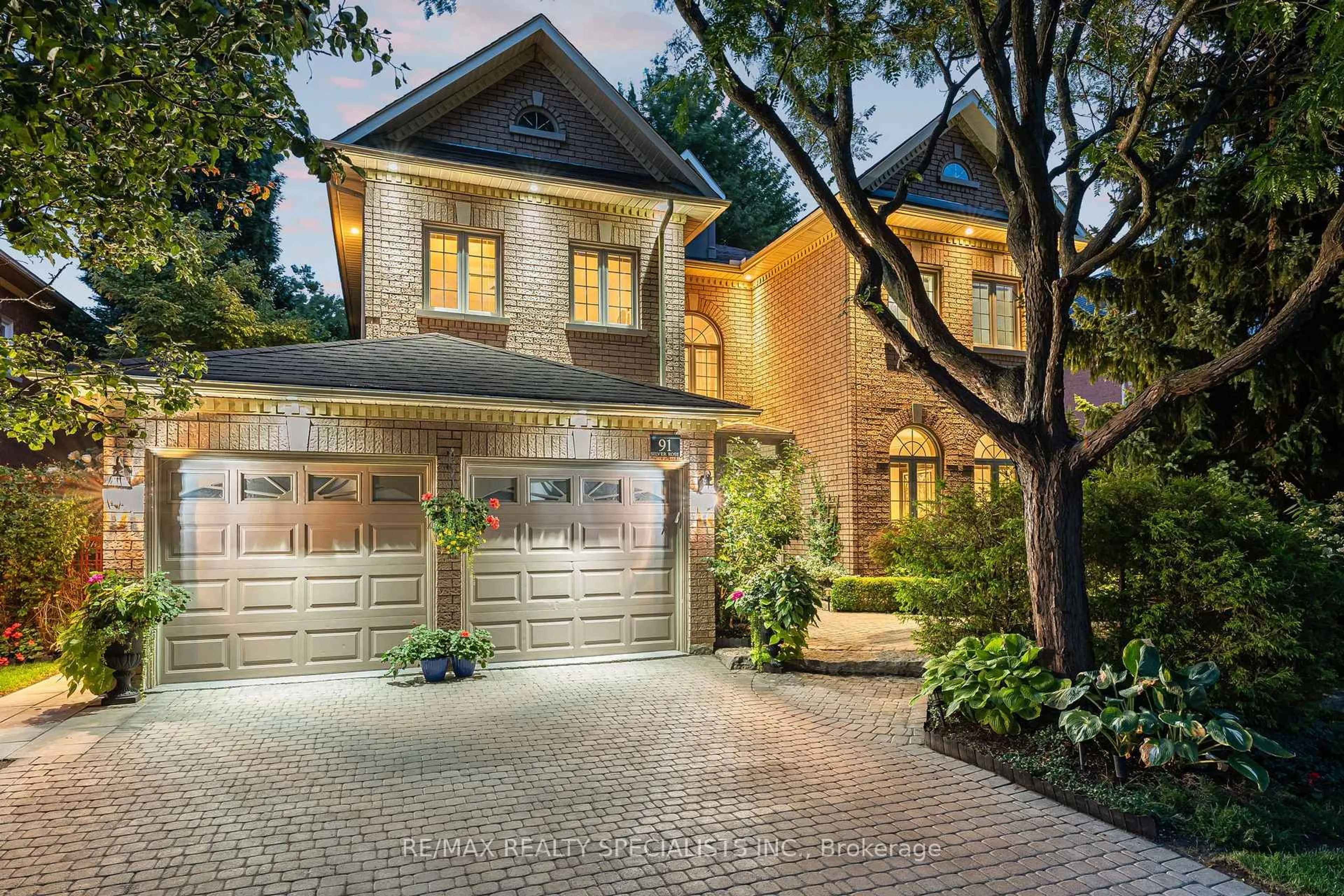 Home with brick exterior material, street for 91 Silver Rose Cres, Markham Ontario L6C 1W6