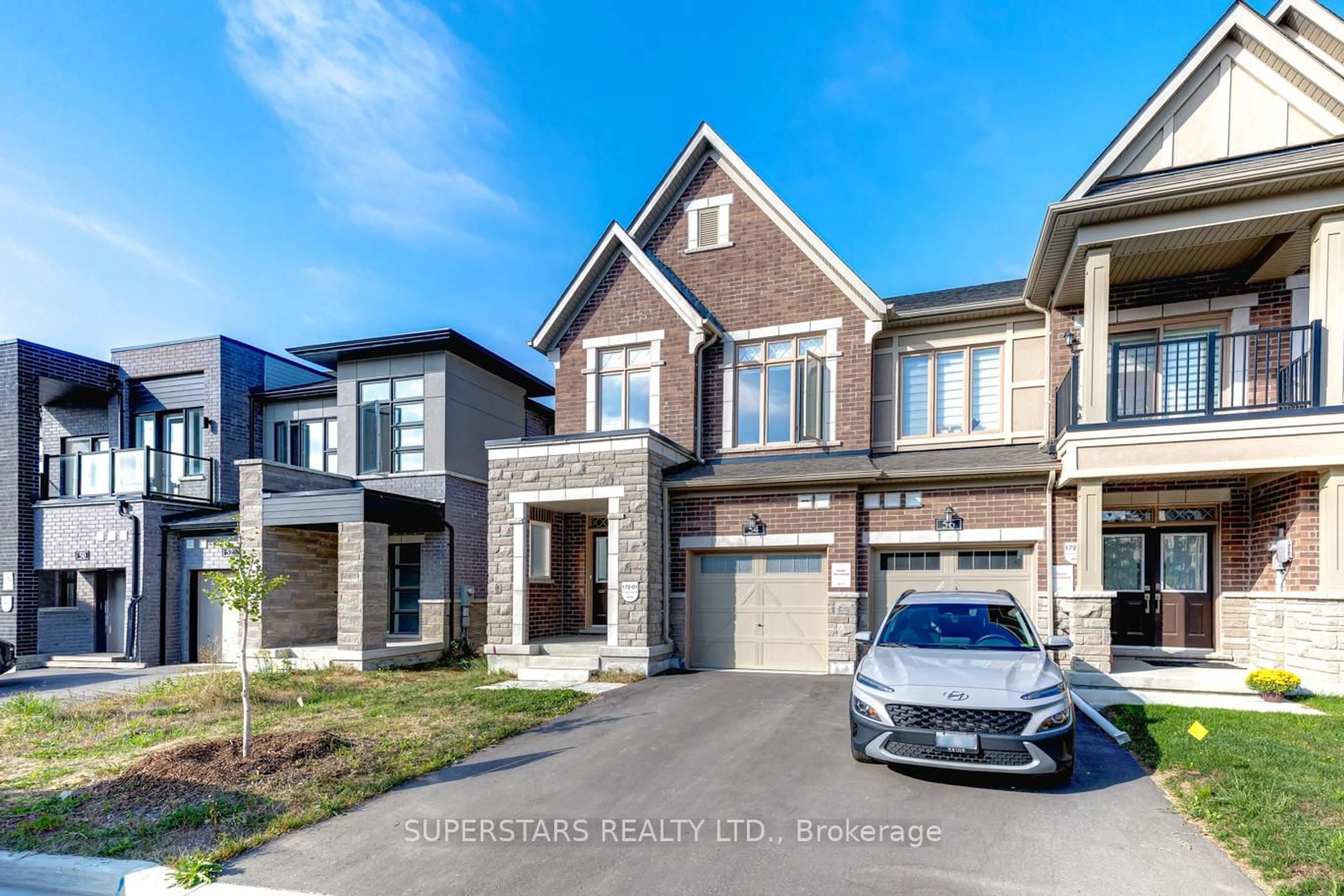 Home with brick exterior material, street for 54 Harvey Bunker Cres, Markham Ontario L6C 3K4