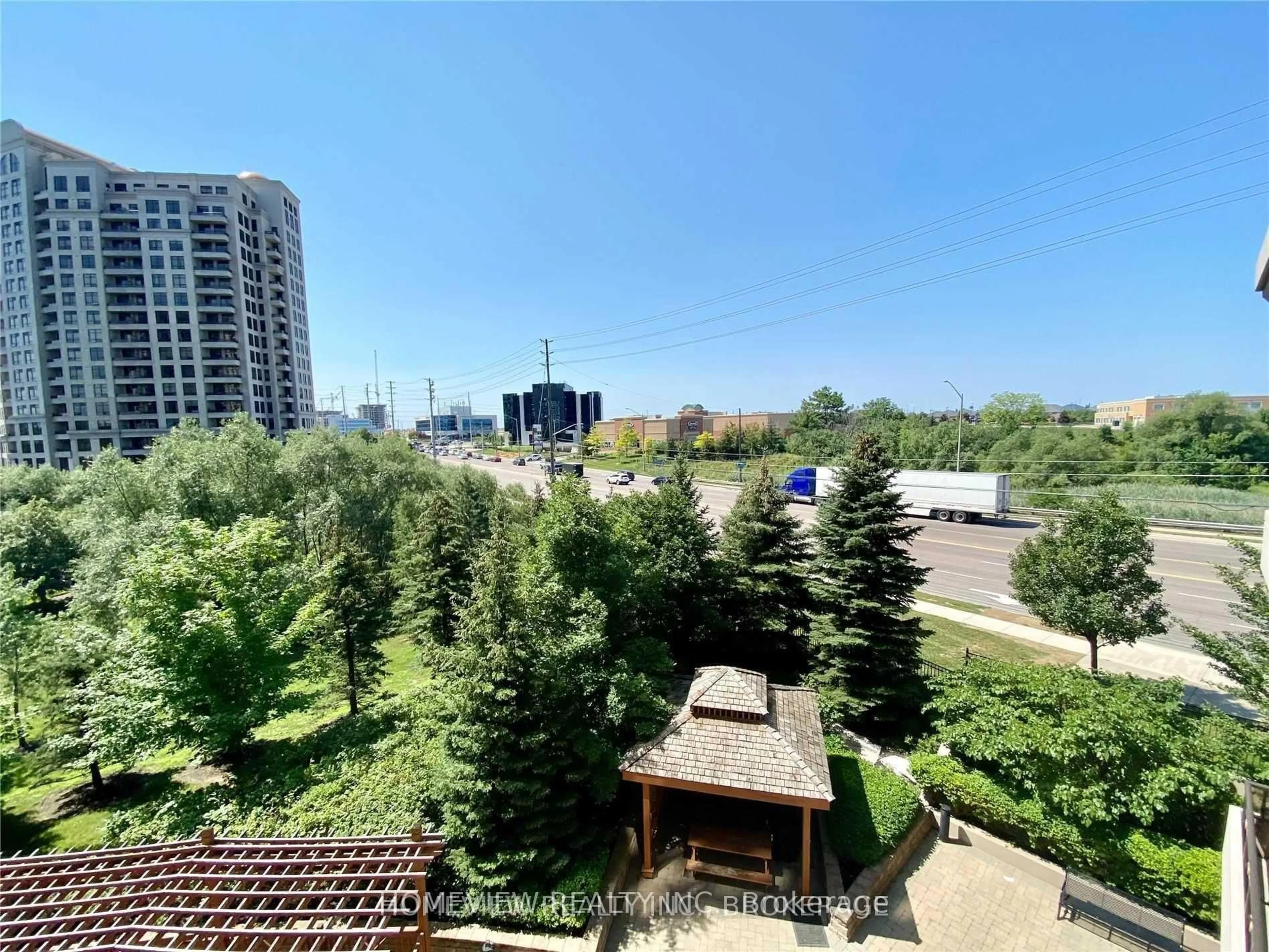 Balcony in the apartment, city buildings view from balcony for 9235 Jane St #201, Vaughan Ontario L6A 0J8