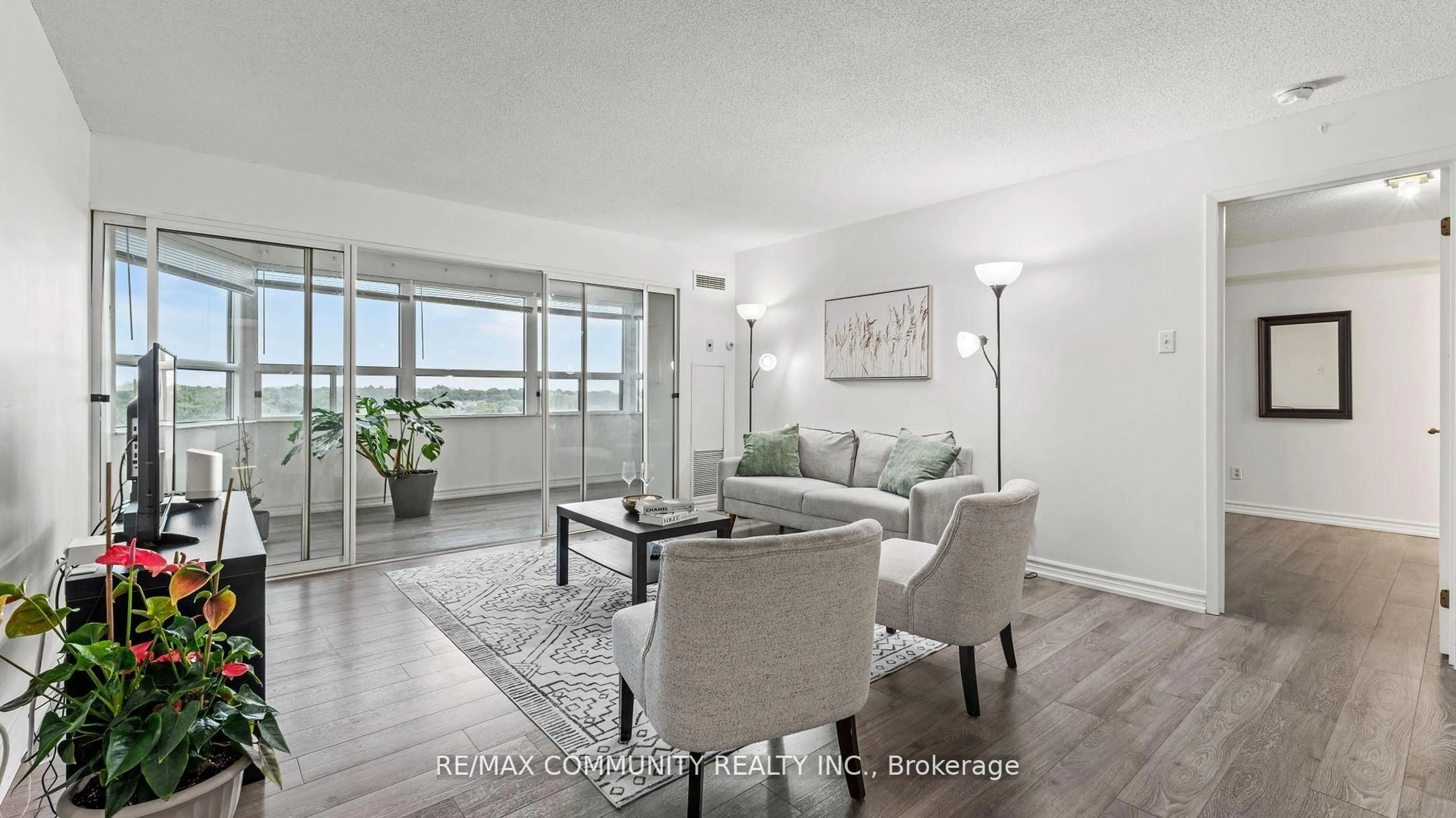 Living room with furniture, unknown for 2 Raymerville Dr #705, Markham Ontario L3P 7N7
