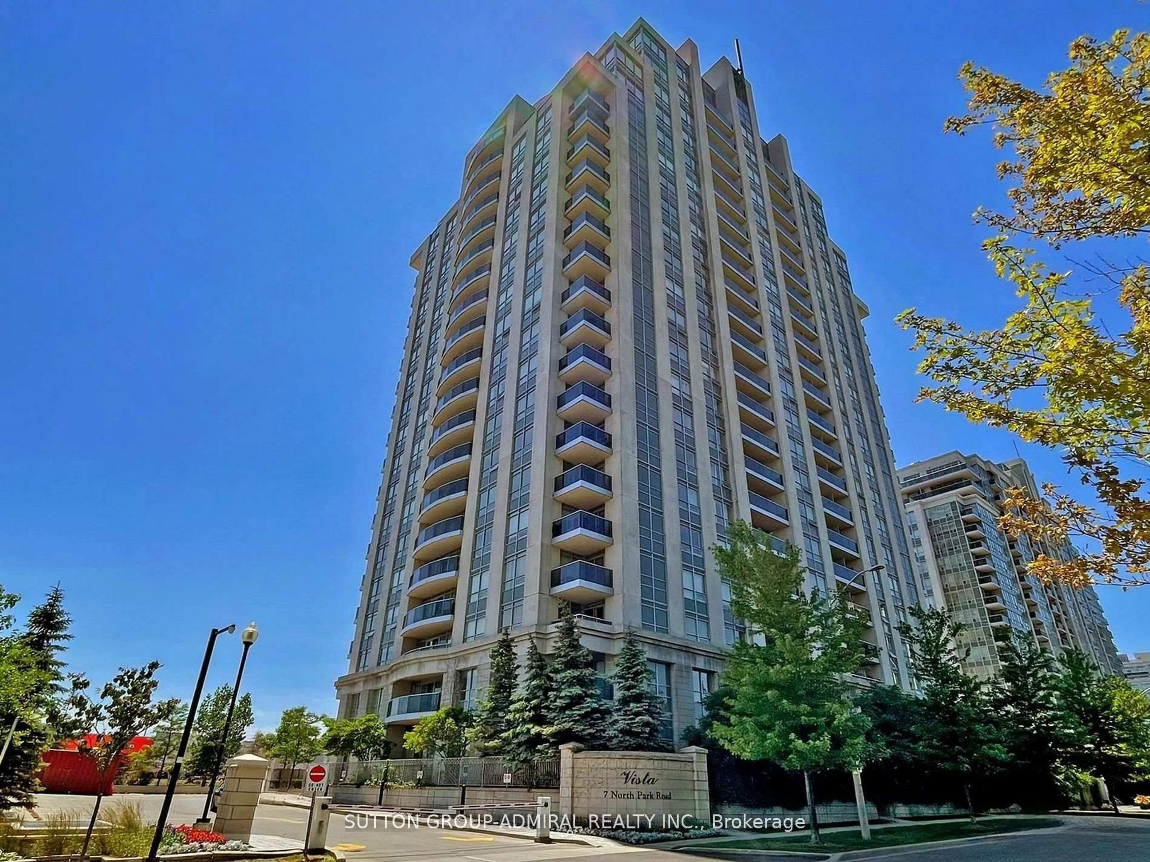 A pic from outside/outdoor area/front of a property/back of a property/a pic from drone, unknown for 7 North Park Rd #1012, Vaughan Ontario L4J 0C9