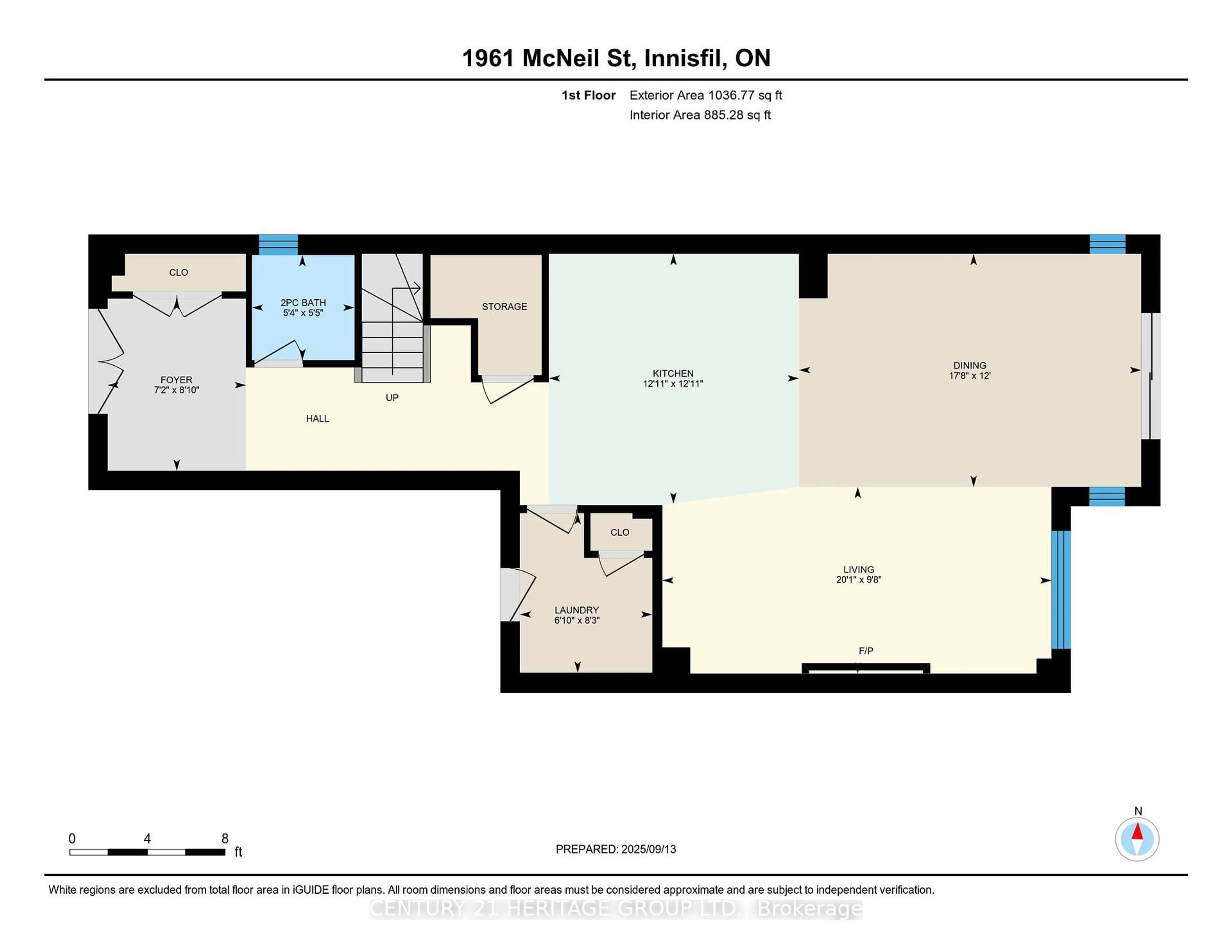 Floor plan for 1961 McNeil St, Innisfil Ontario L9S 4B7