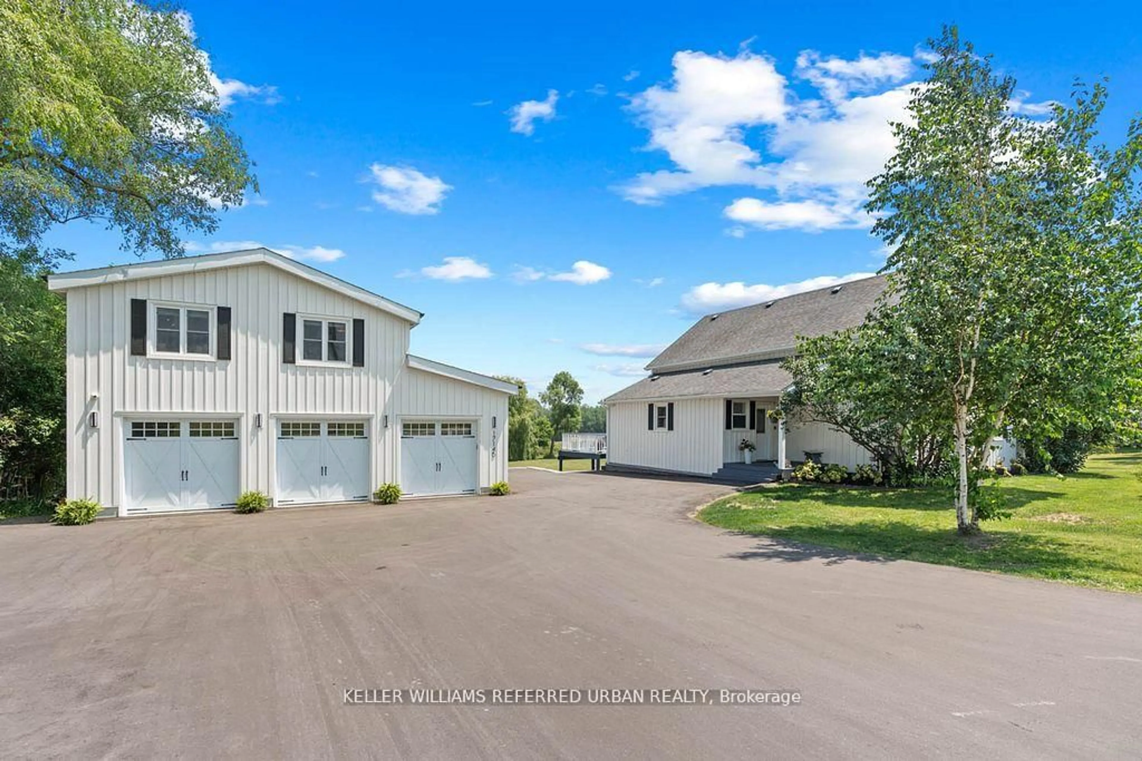 A pic from outside/outdoor area/front of a property/back of a property/a pic from drone, water/lake/river/ocean view for 17145 8th Concession Rd, King Ontario L0G 1T0