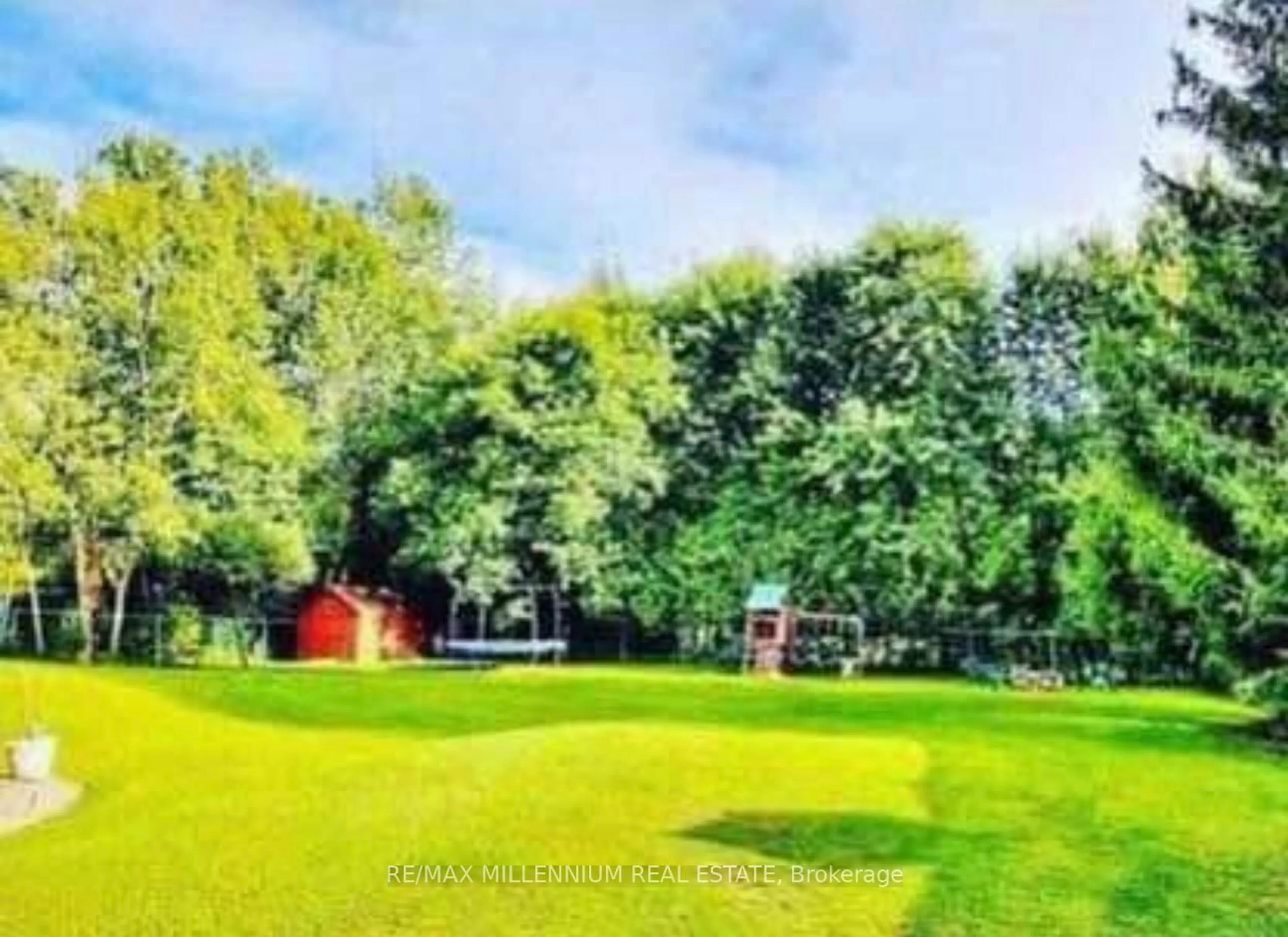 A pic from outside/outdoor area/front of a property/back of a property/a pic from drone, forest/trees view for 2831 County Rd 89 Rd, Innisfil Ontario L0L 1L0
