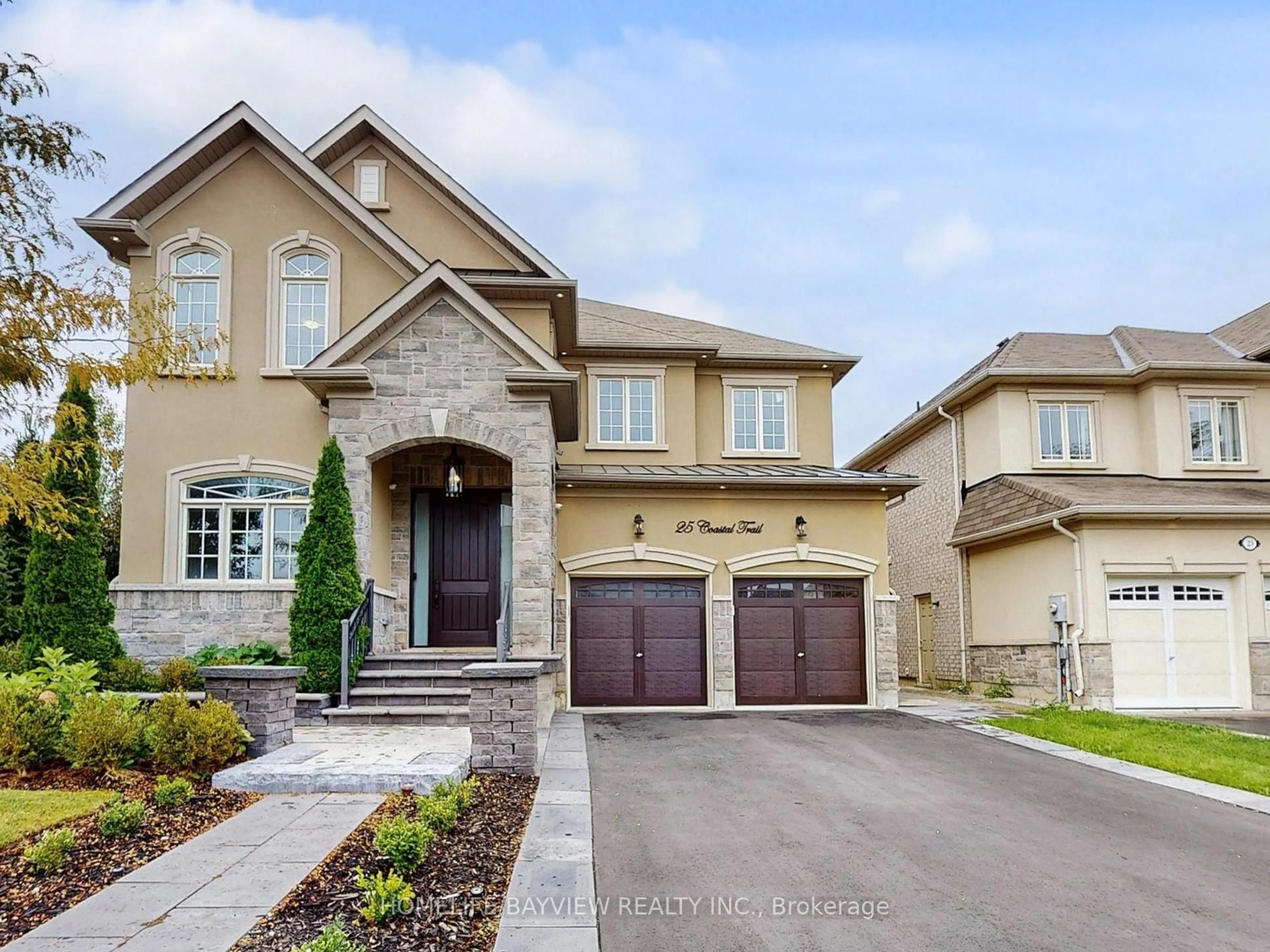 Home with brick exterior material, street for 25 Coastal Tr, King Ontario L0G 1N0