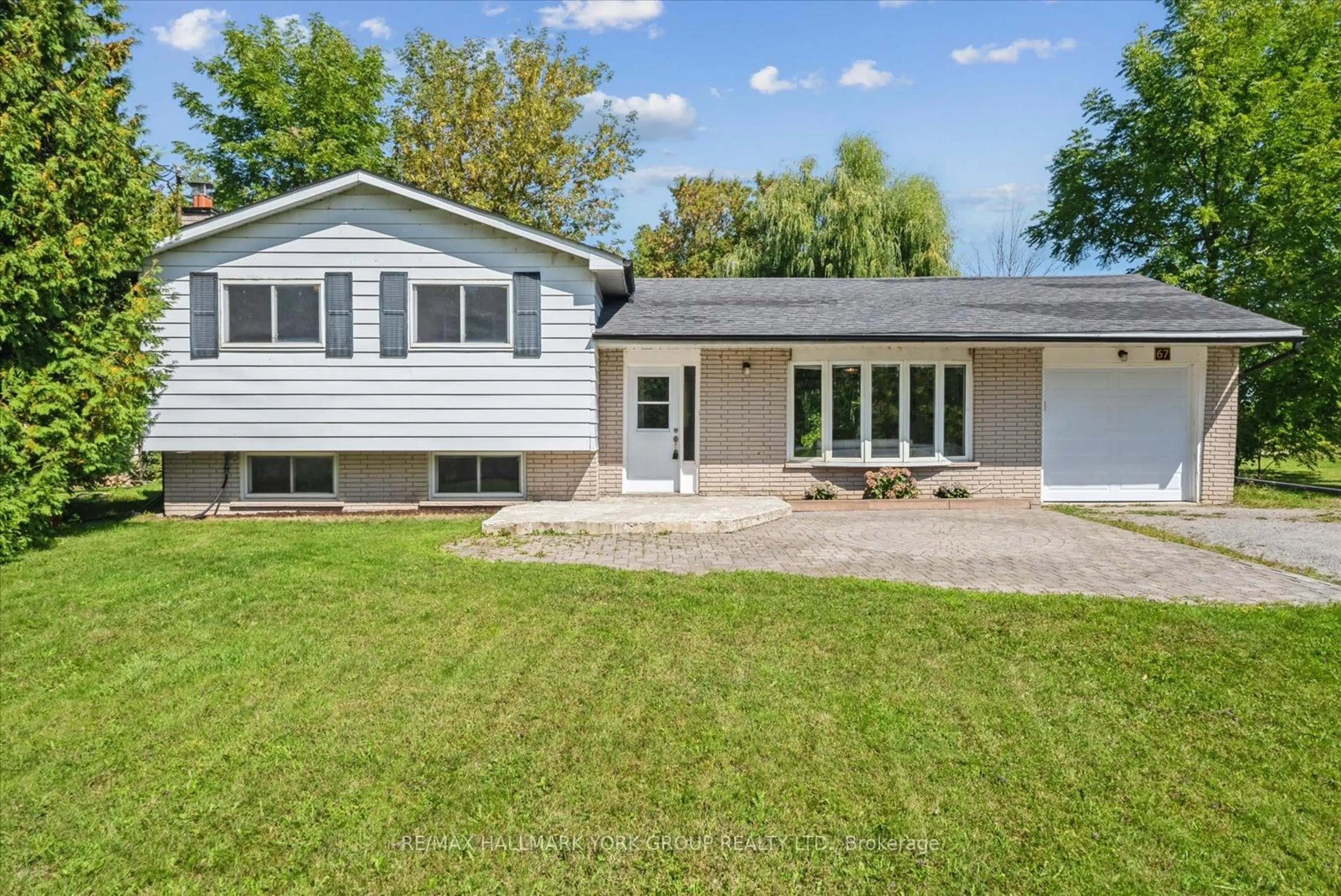 Home with vinyl exterior material, street for 67 Concession 1 Rd, Brock Ontario L0K 1A0