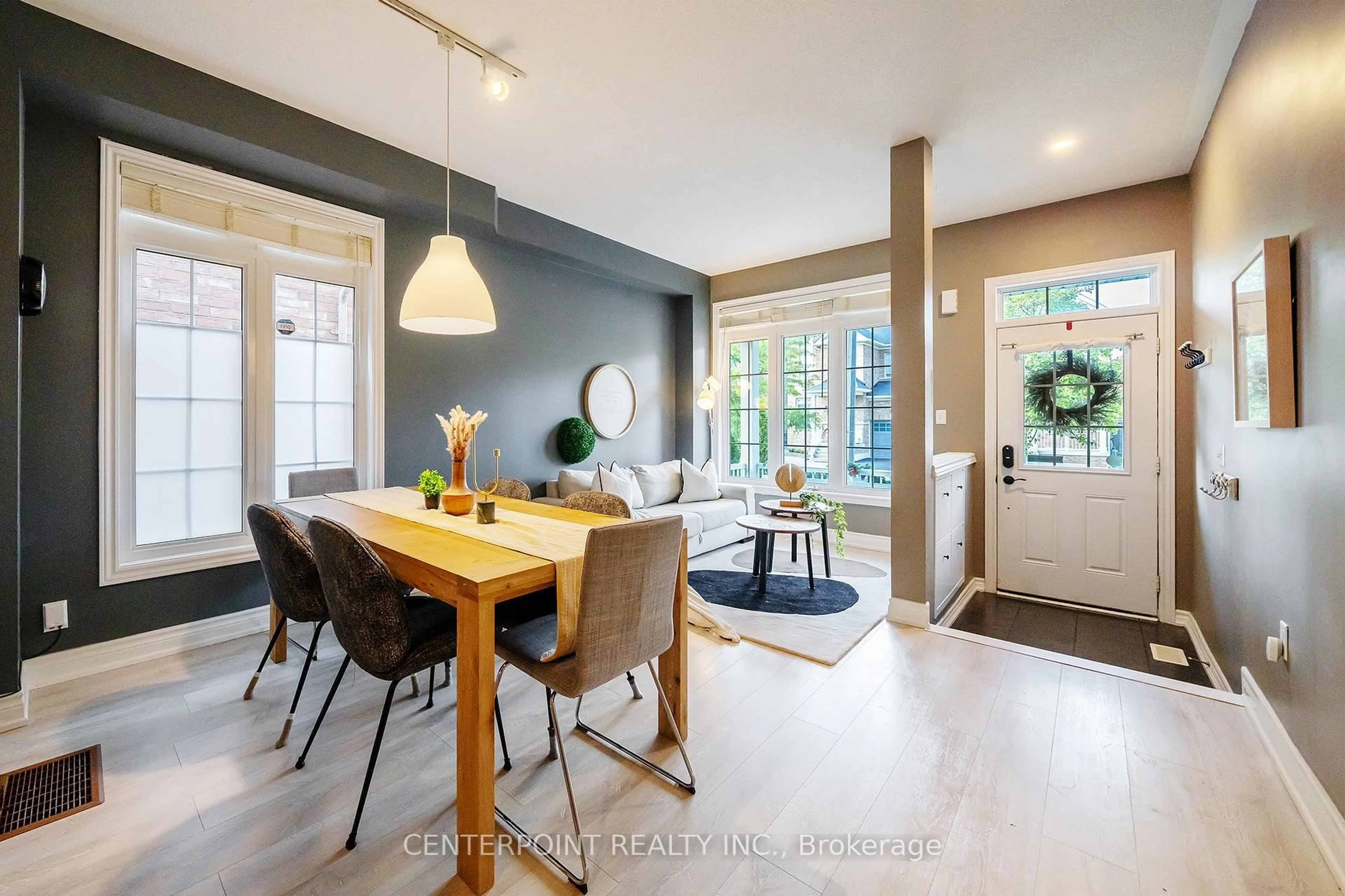 Open concept kitchen, wood/laminate floor for 75 Carolina Rose Cres, Markham Ontario L6E 0P2