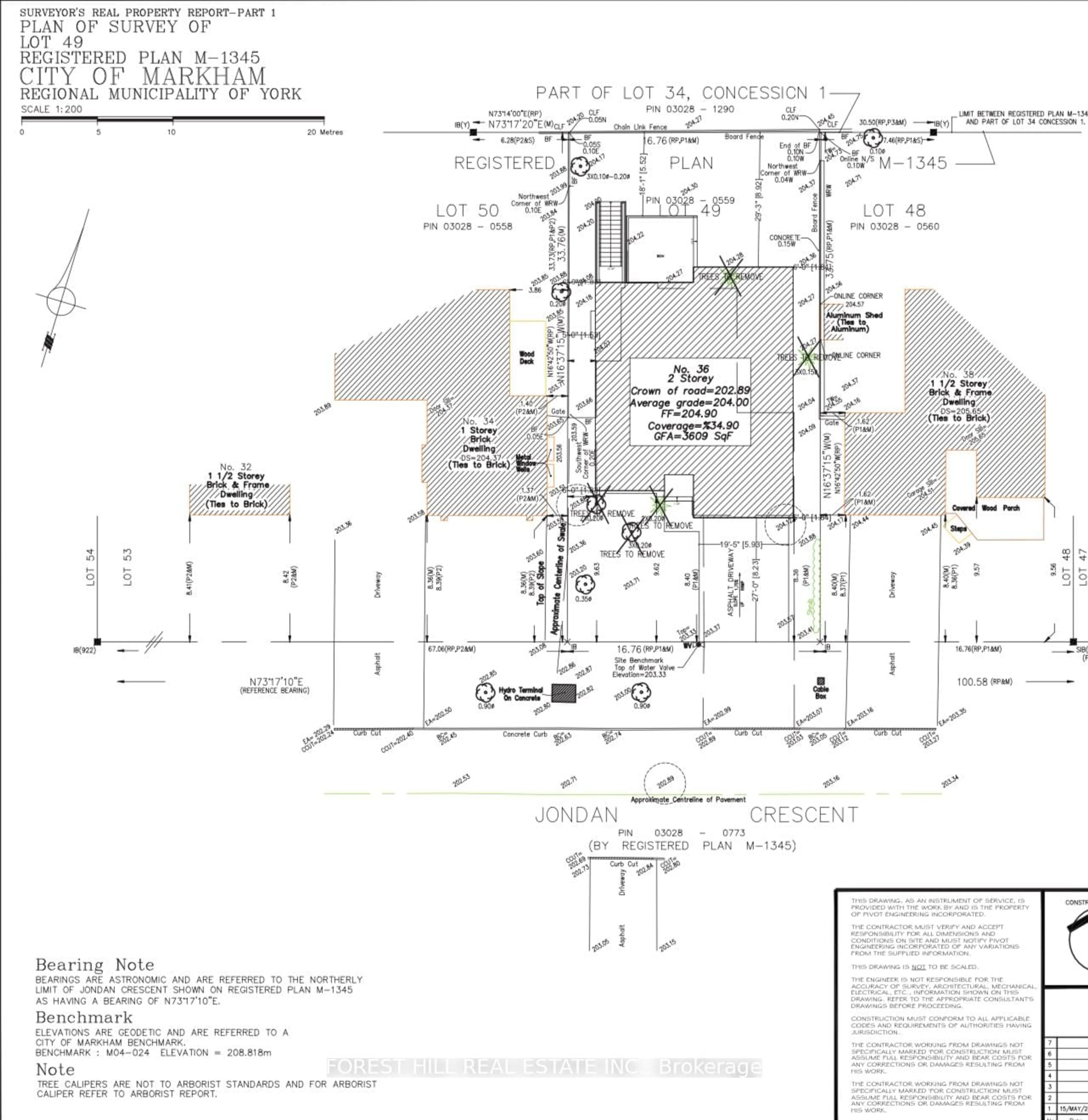 Floor plan for 36 Jondan Cres, Markham Ontario L3T 3Z5