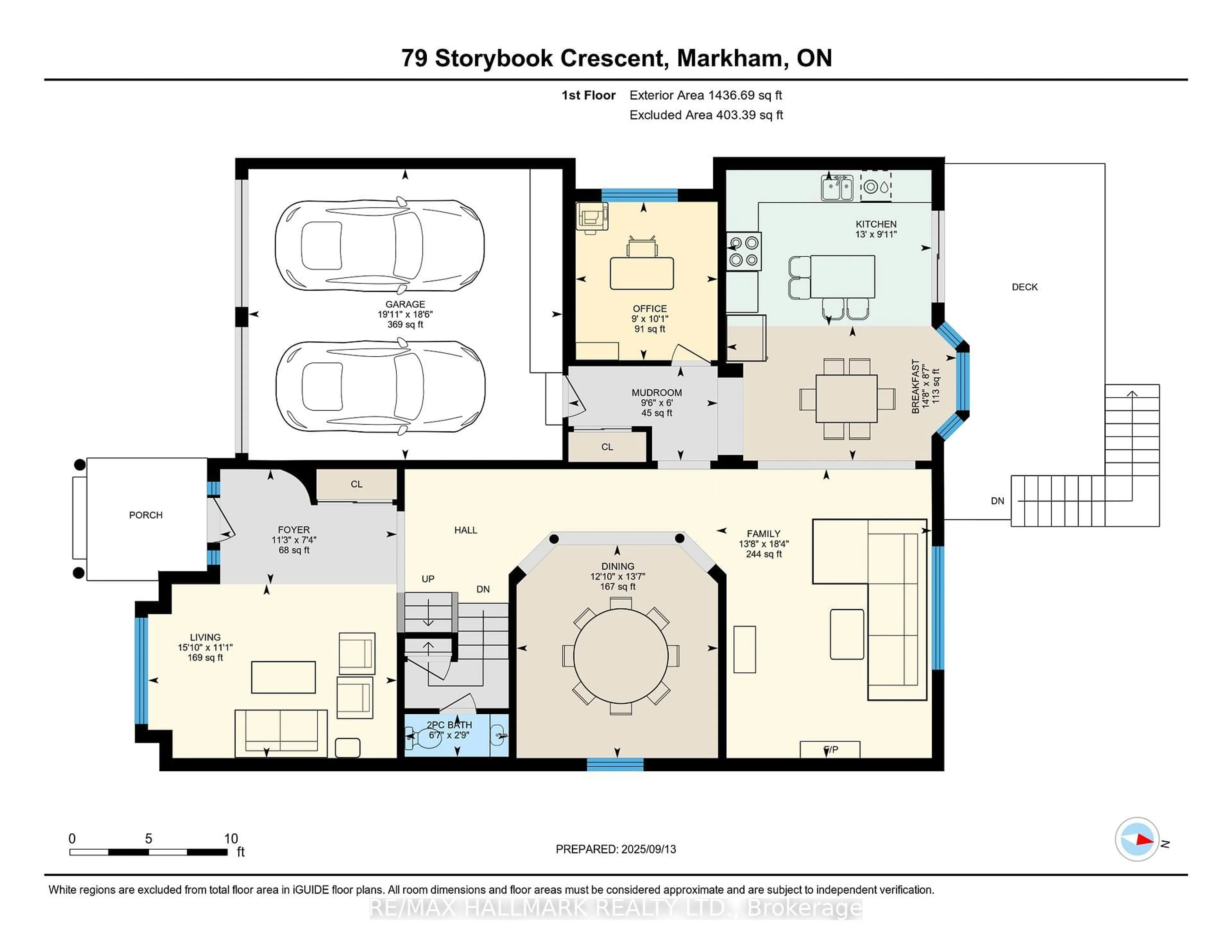 Floor plan for 79 Storybook Cres, Markham Ontario L6E 2B8