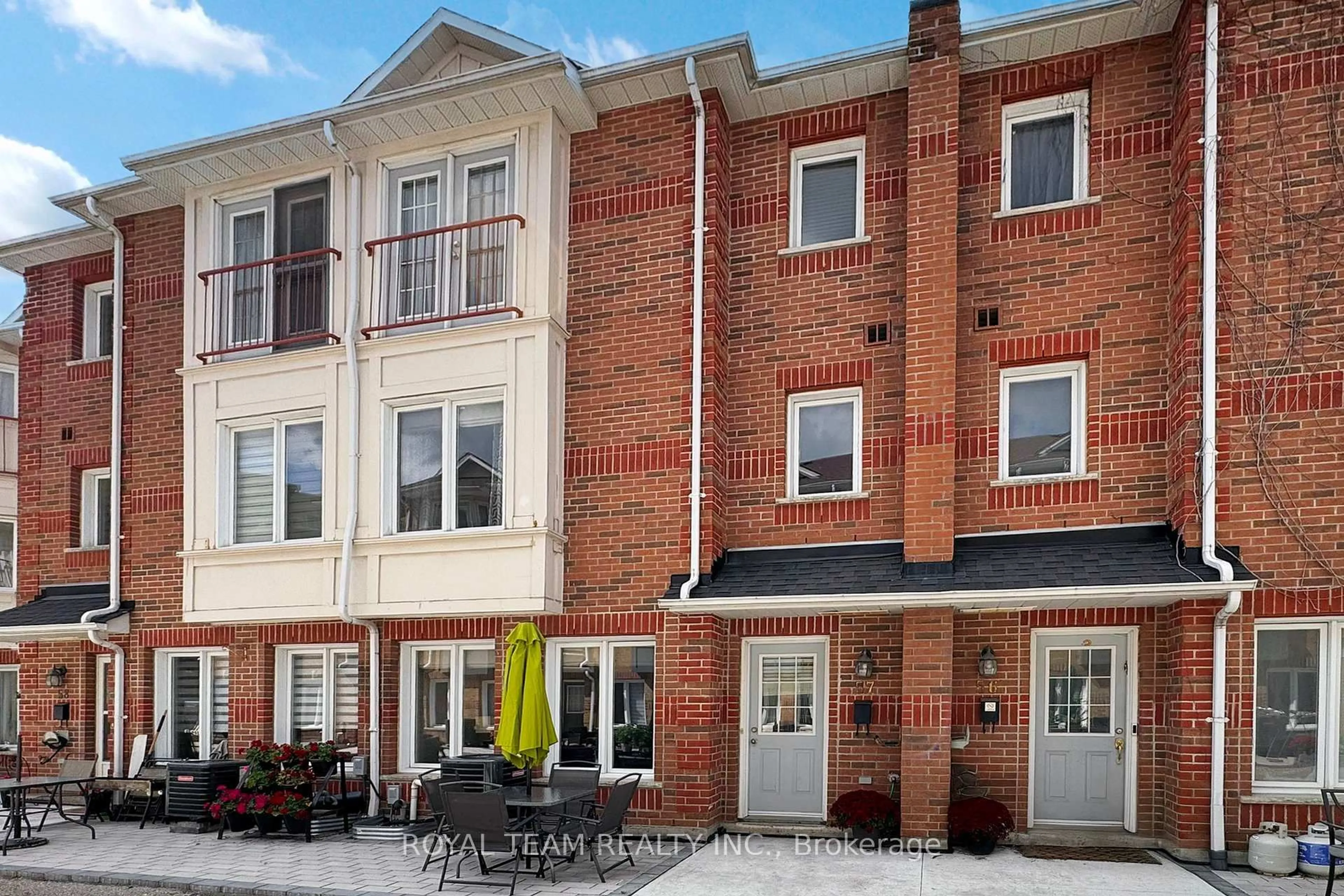 Home with brick exterior material, street for 151 Townsgate Dr #57, Vaughan Ontario L4J 8J7