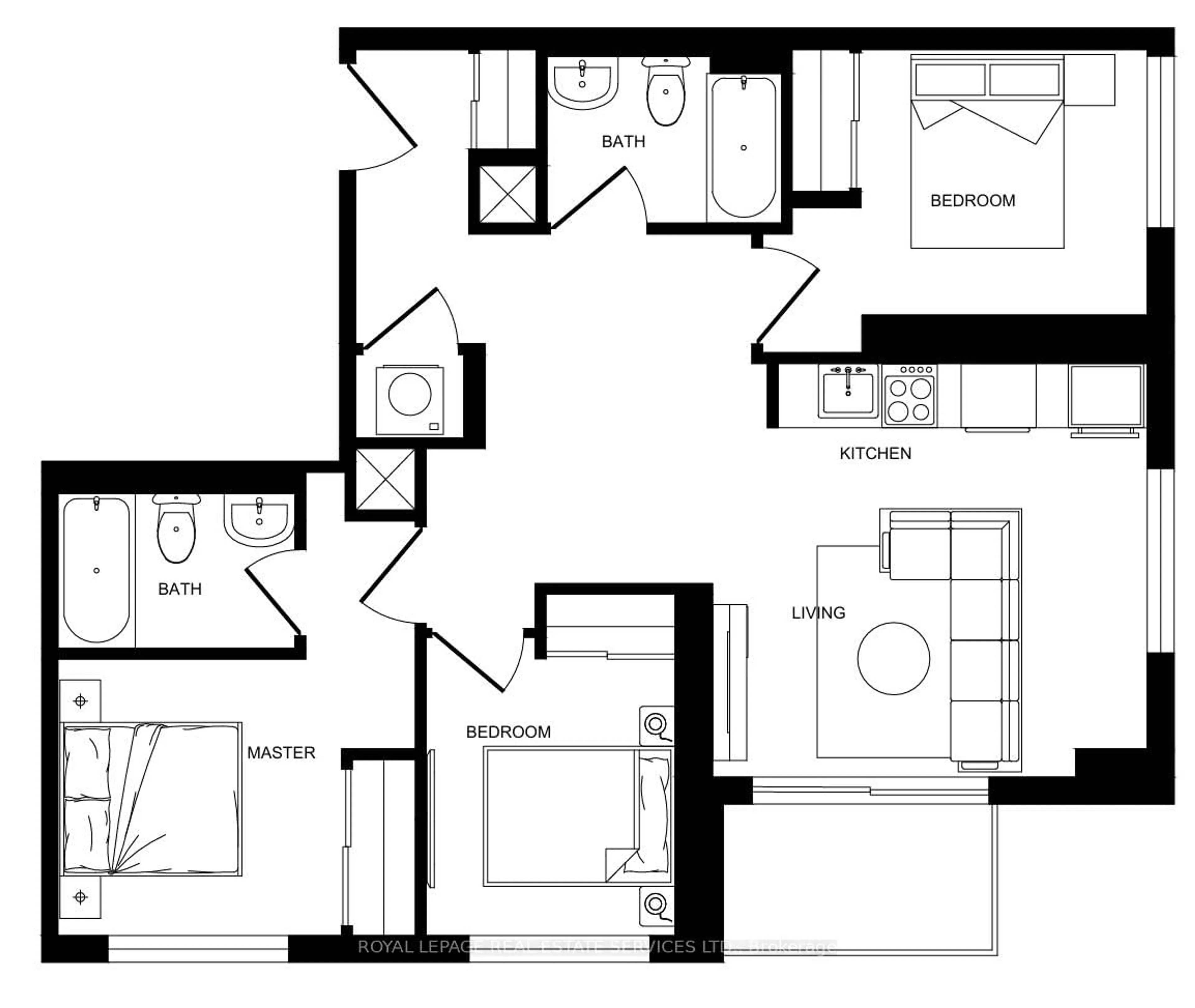 Floor plan for 474 Caldari Rd #314, Vaughan Ontario L4K 0R5